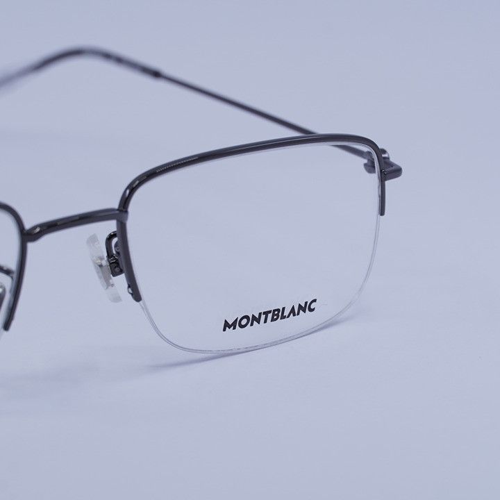 Montblanc Montblanc MB0084OK 004 Eyeglasses Dark Ruthenium 55mm Size ONE SIZE - 2 Thumbnail
