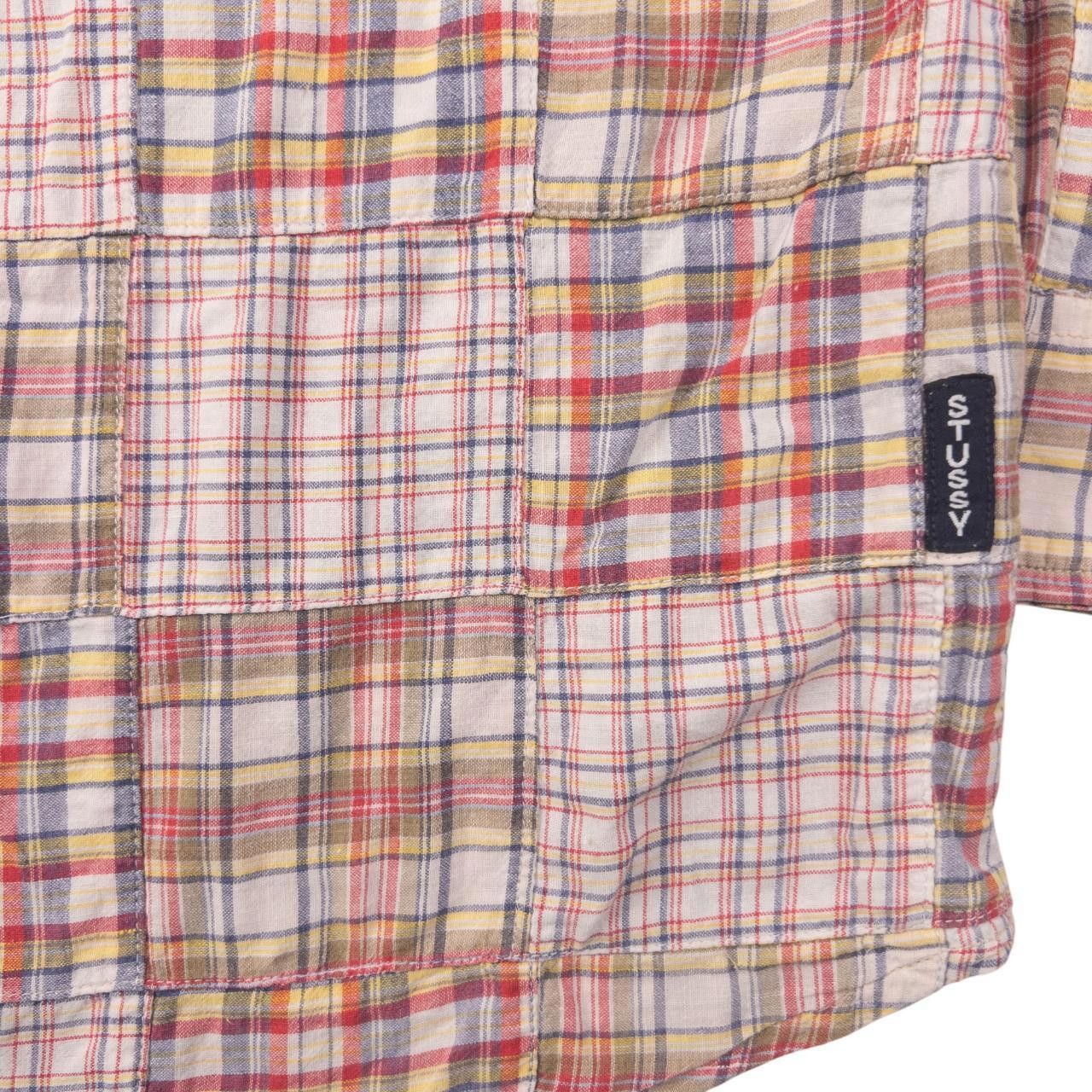 Stussy Vintage Stussy Patchwork Long Sleeve Button Up Shirt Size M Size US M / EU 48-50 / 2 - 7 Thumbnail