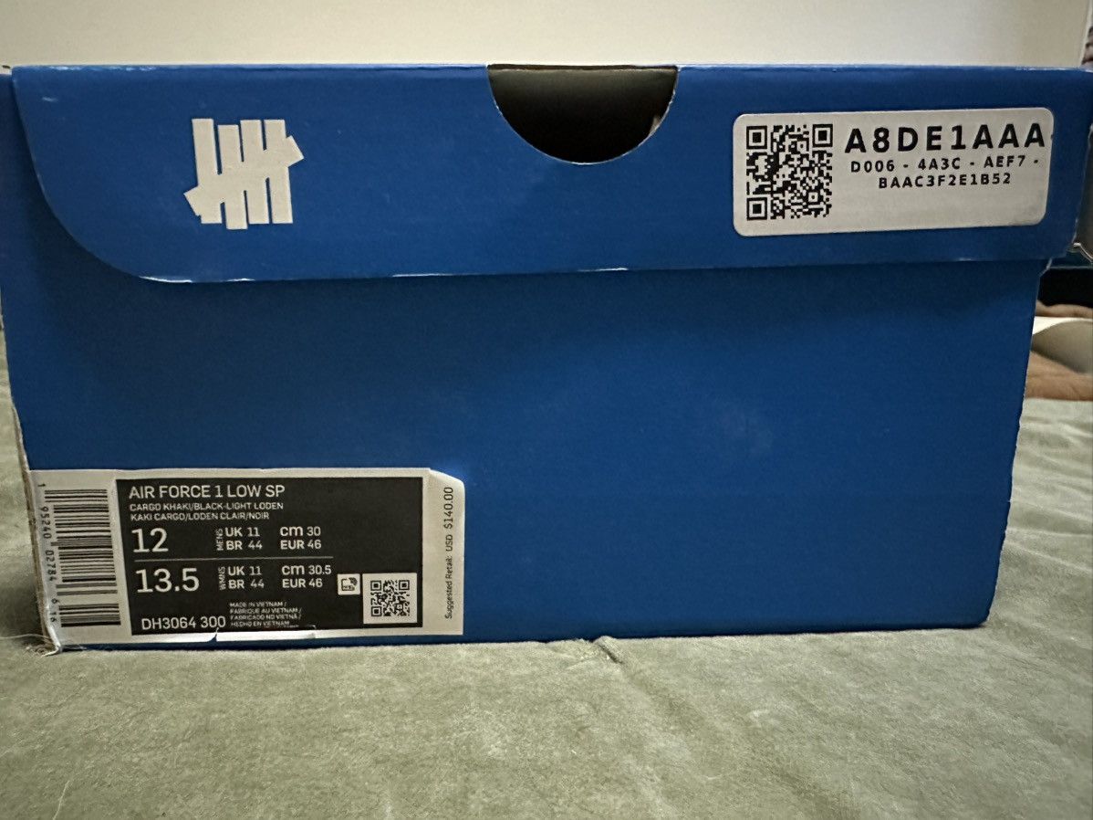 Nike × Undefeated Nike x Undefeated Air Force 1 low SP “Ballistic” Size US 12 / EU 45 - 10 Thumbnail