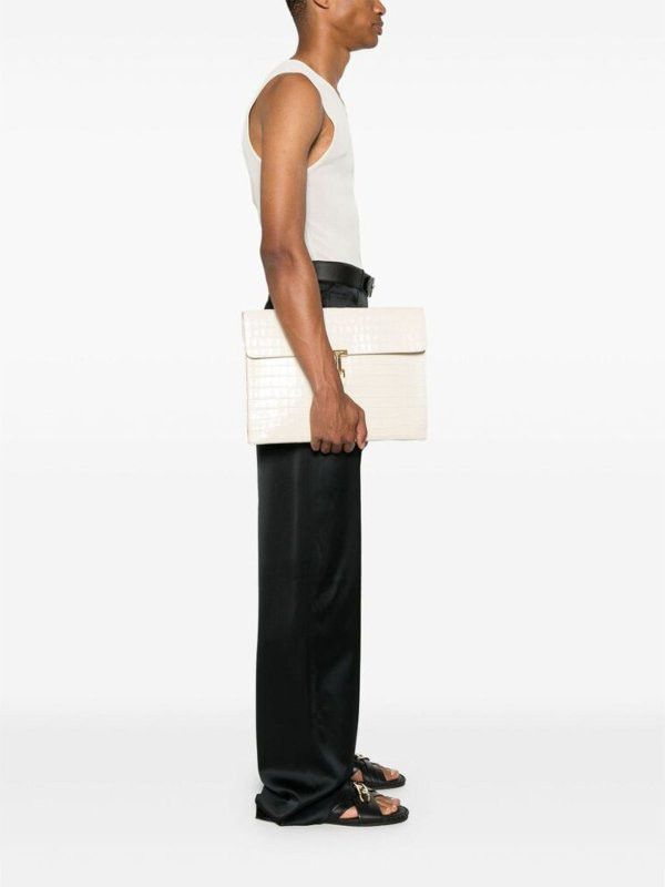 Tom Ford o1y0425 Size : OS / Logo Handbag in Ivory Size ONE SIZE - 5 Thumbnail