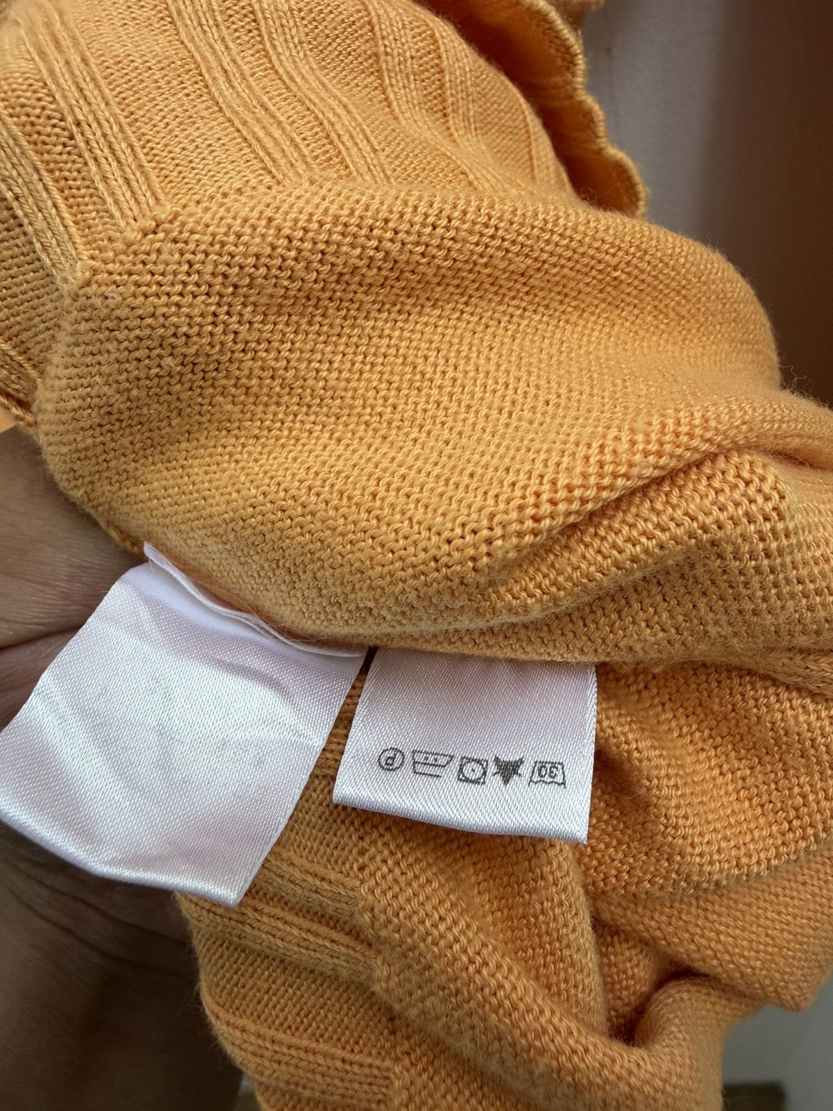 Loro Piana Loro Piana Button Mock Neck Sweater Peach Orange Size US M / EU 48-50 / 2 - 7 Thumbnail