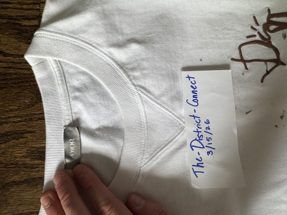 Dior × Travis Scott Oversized White T-Shirt Dior x Travis Scott Size US XXL / EU 58 / 5 - 9 Thumbnail