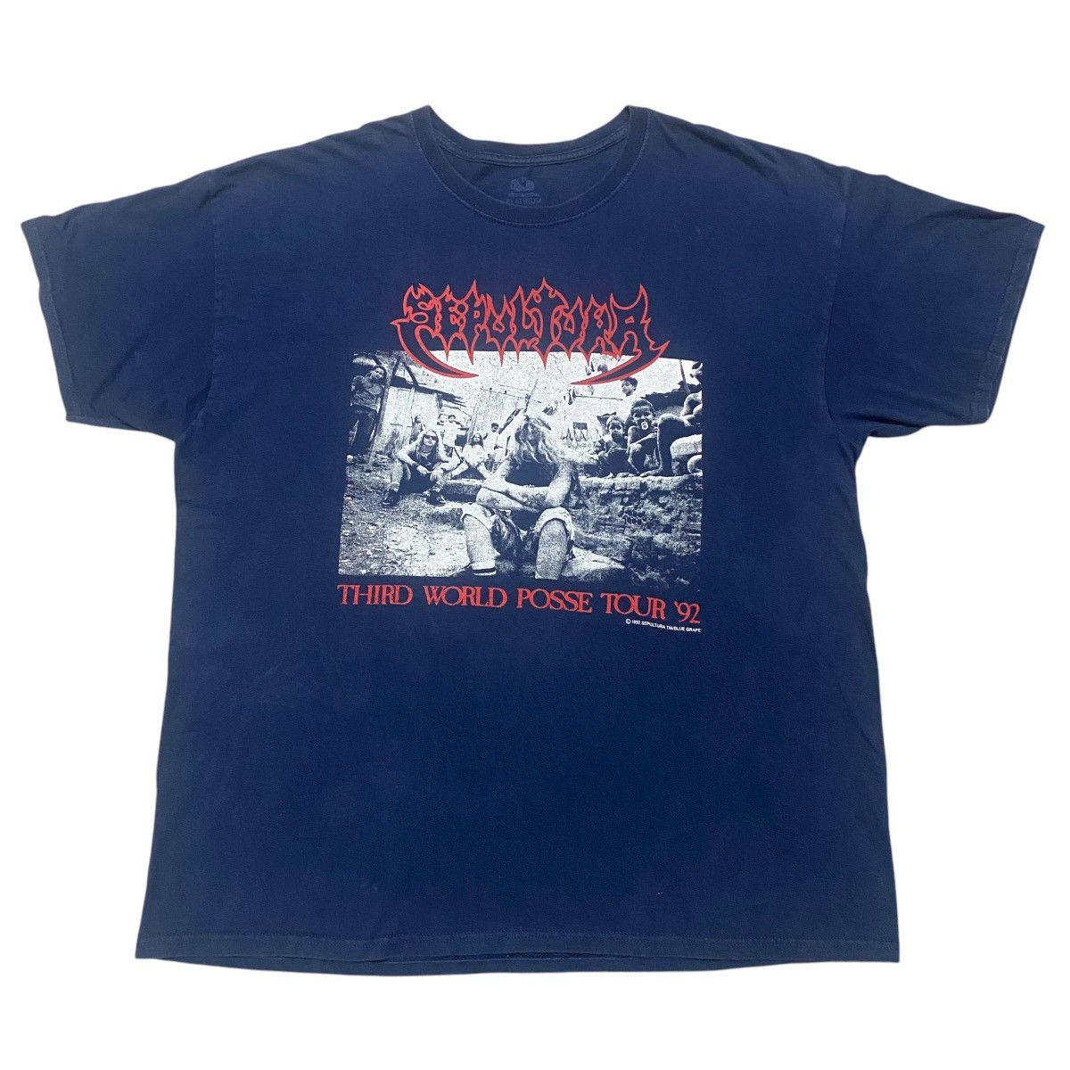 Vintage Vintage Y2K Sepultura 'Third World Posse Tour 92 Size US XL / EU 56 / 4 - 1 Thumbnail