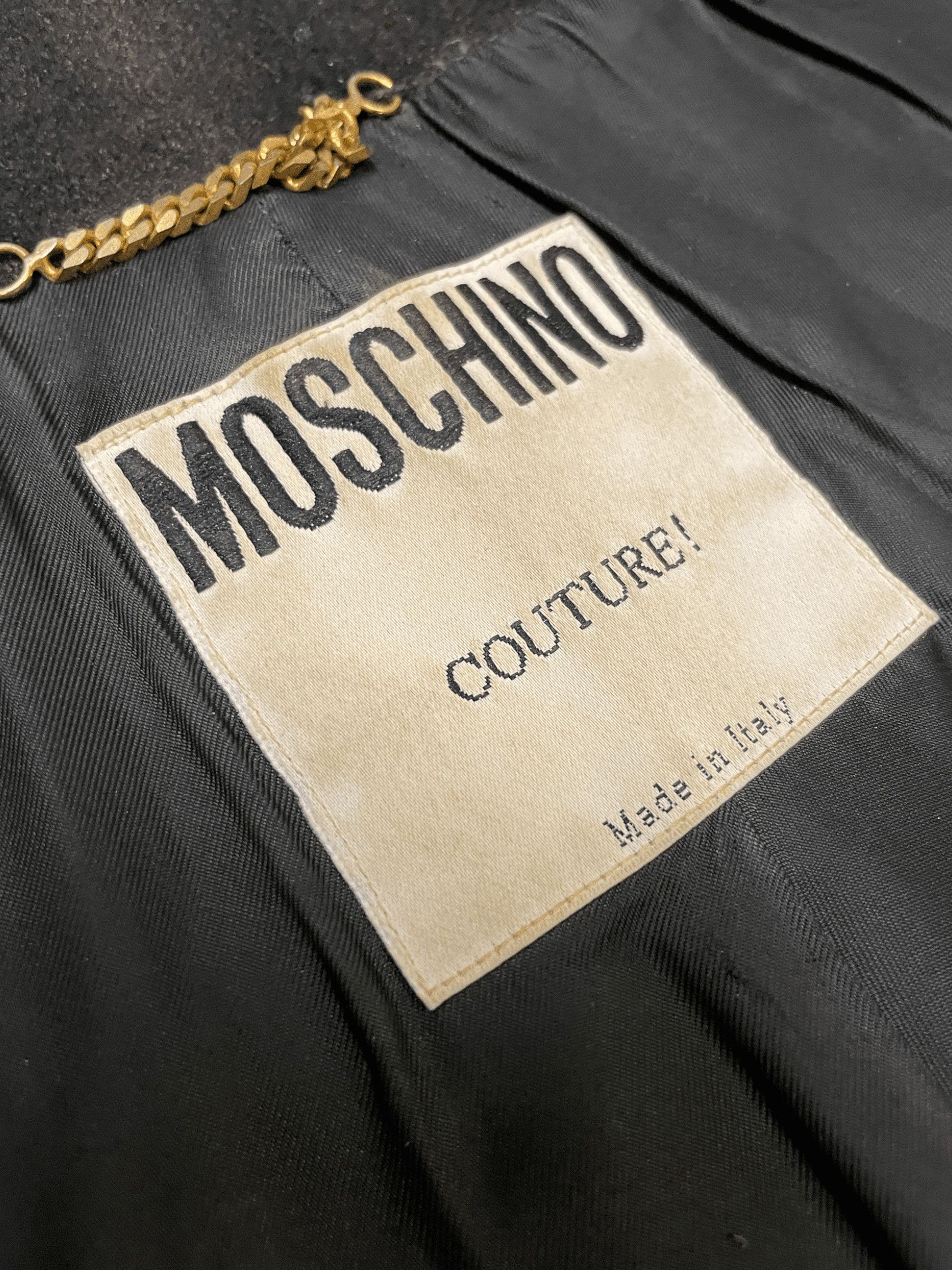 Moschino Moschino Couture! Black Wool Tiered Party Coat With Bauble Buttons Made In Italy Size M Size M / US 6-8 / IT 42-44 - 6 Thumbnail