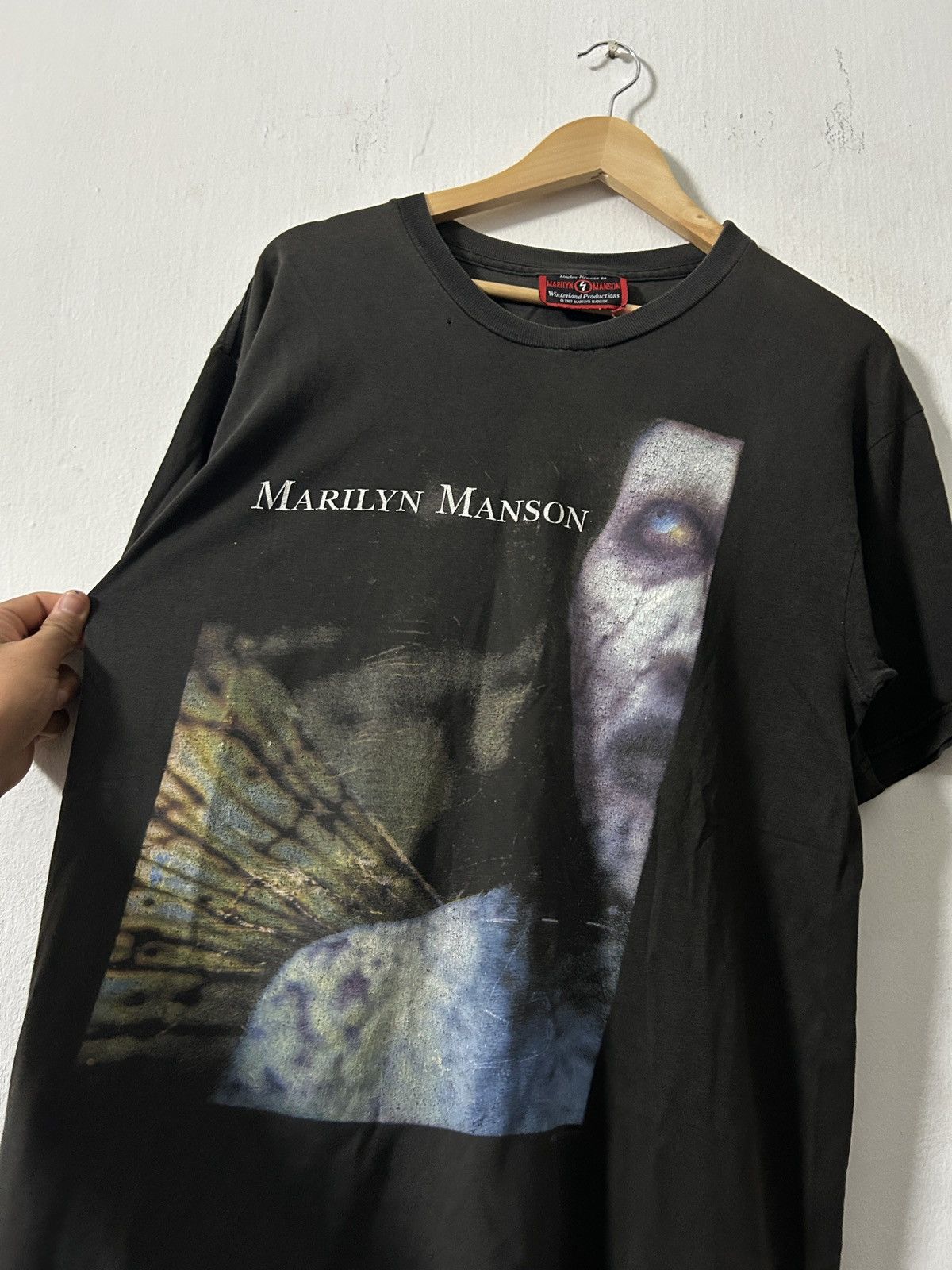 Band Tees Vintage 90’s Distressed Marilyn Manson Antichrist superstar Size US L / EU 52-54 / 3 - 3 Thumbnail