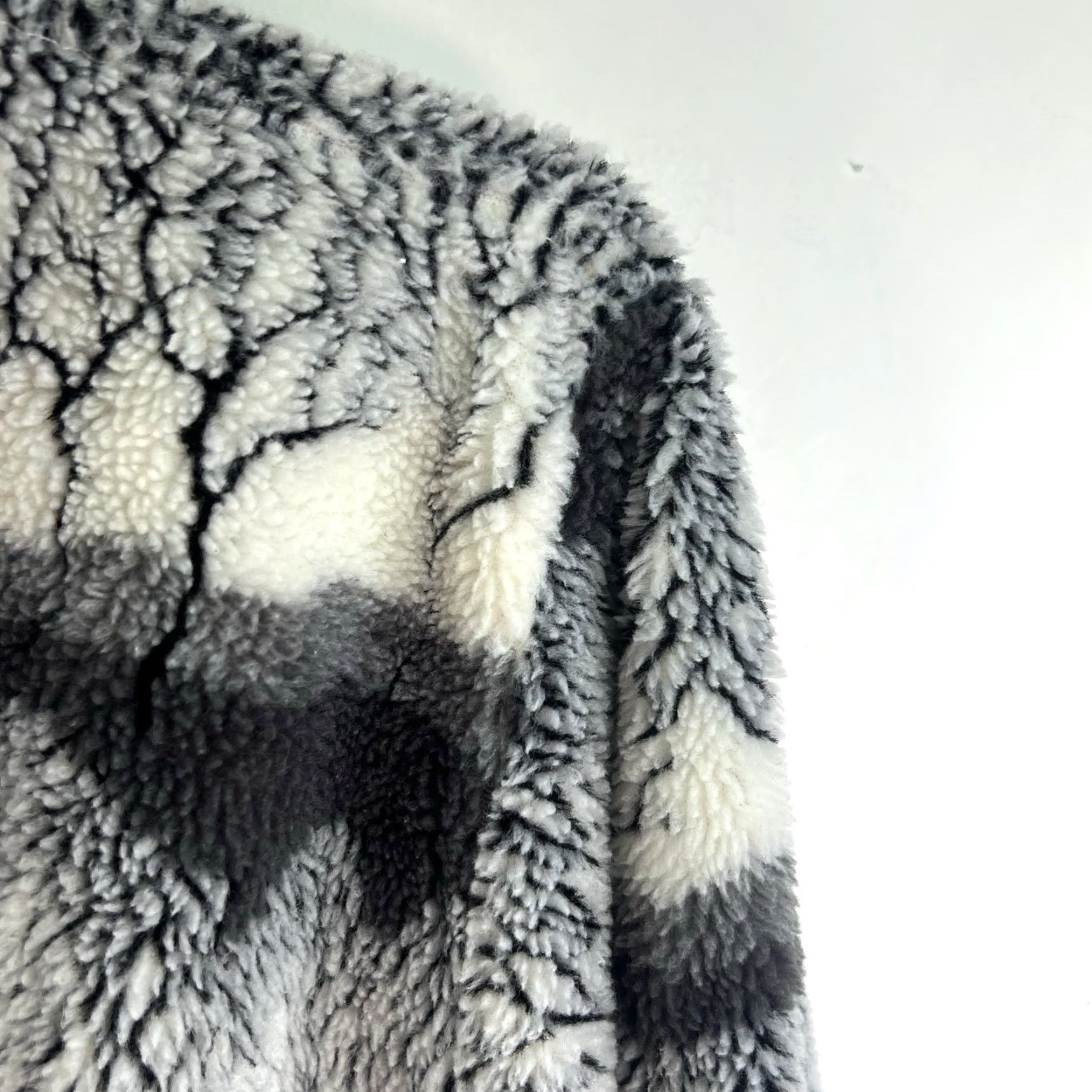 Jim Thompson Norm Thompson Cardigan Women 2XL Multicolor Geometric Knit Sherpa Tree Art Winter Womens Size XXL / US 16-18 / IT 52-54 - 2 Thumbnail