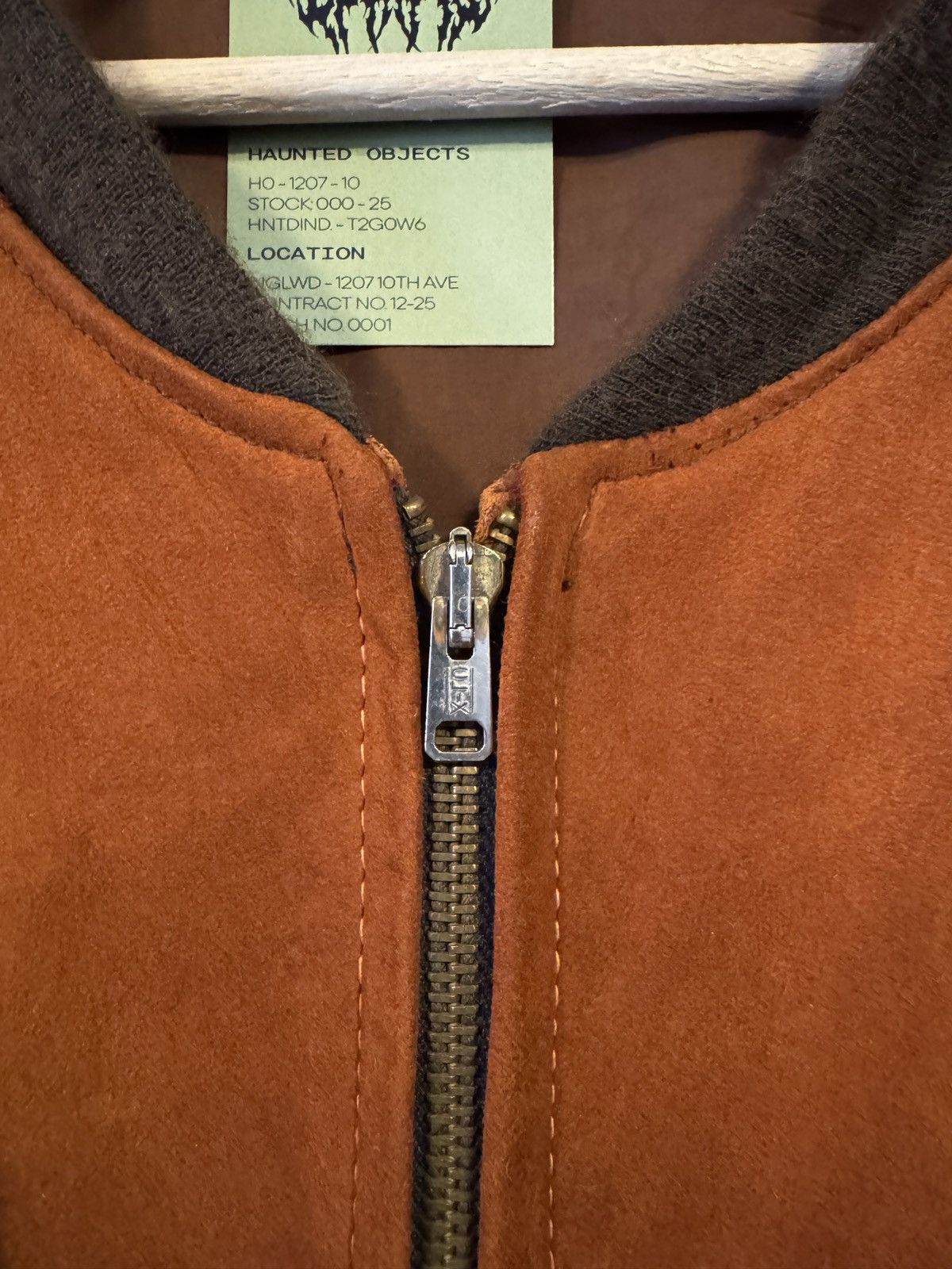 Vintage 60s Distressed Suede Bomber Jacket Size US L / EU 52-54 / 3 - 3 Thumbnail