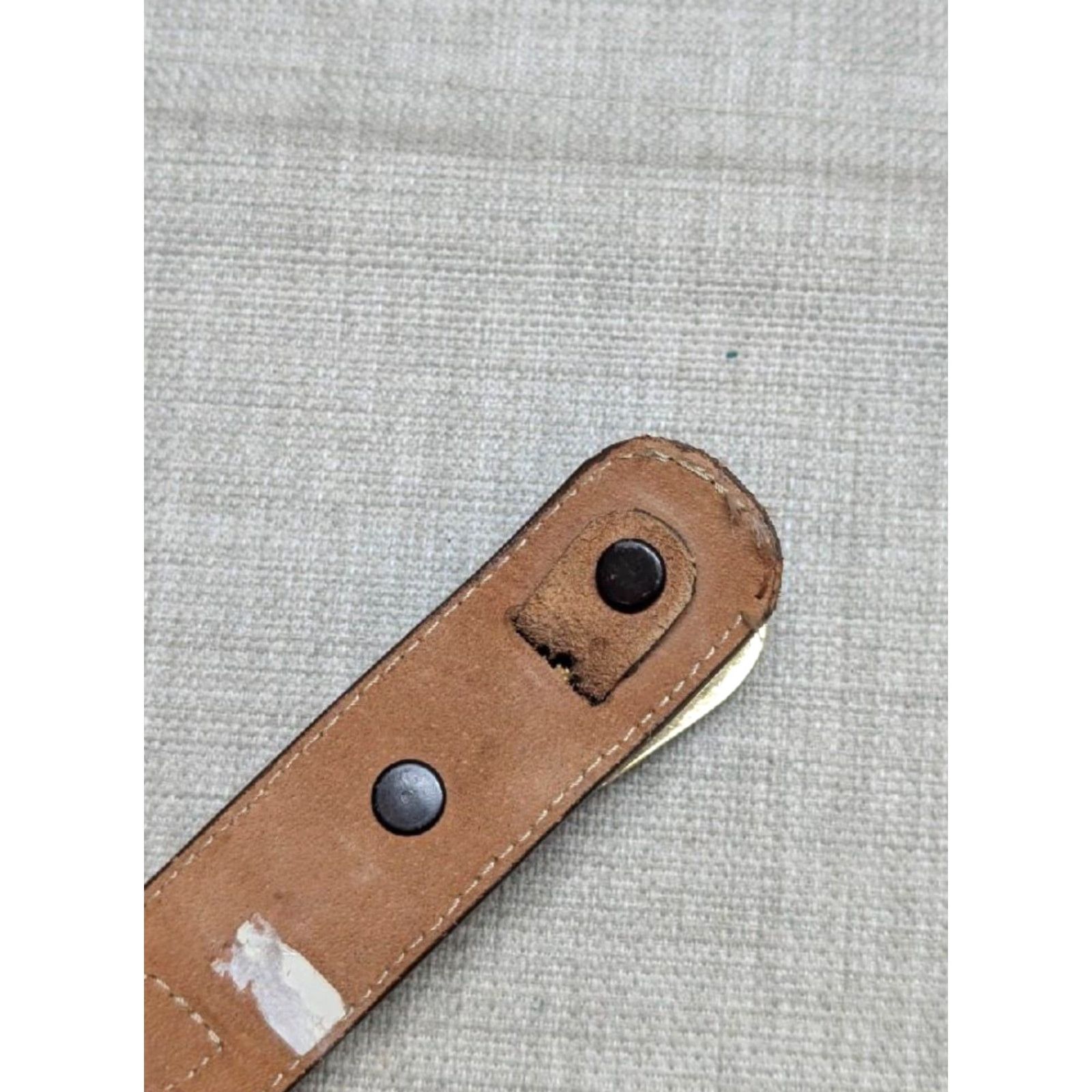Vintage VINTAGE Justin belt USA-made Ranger Western Belt, 40, Brown, Genuine Lizard, Buckle, Ranger, Belt, Men Size 40 - 6 Thumbnail