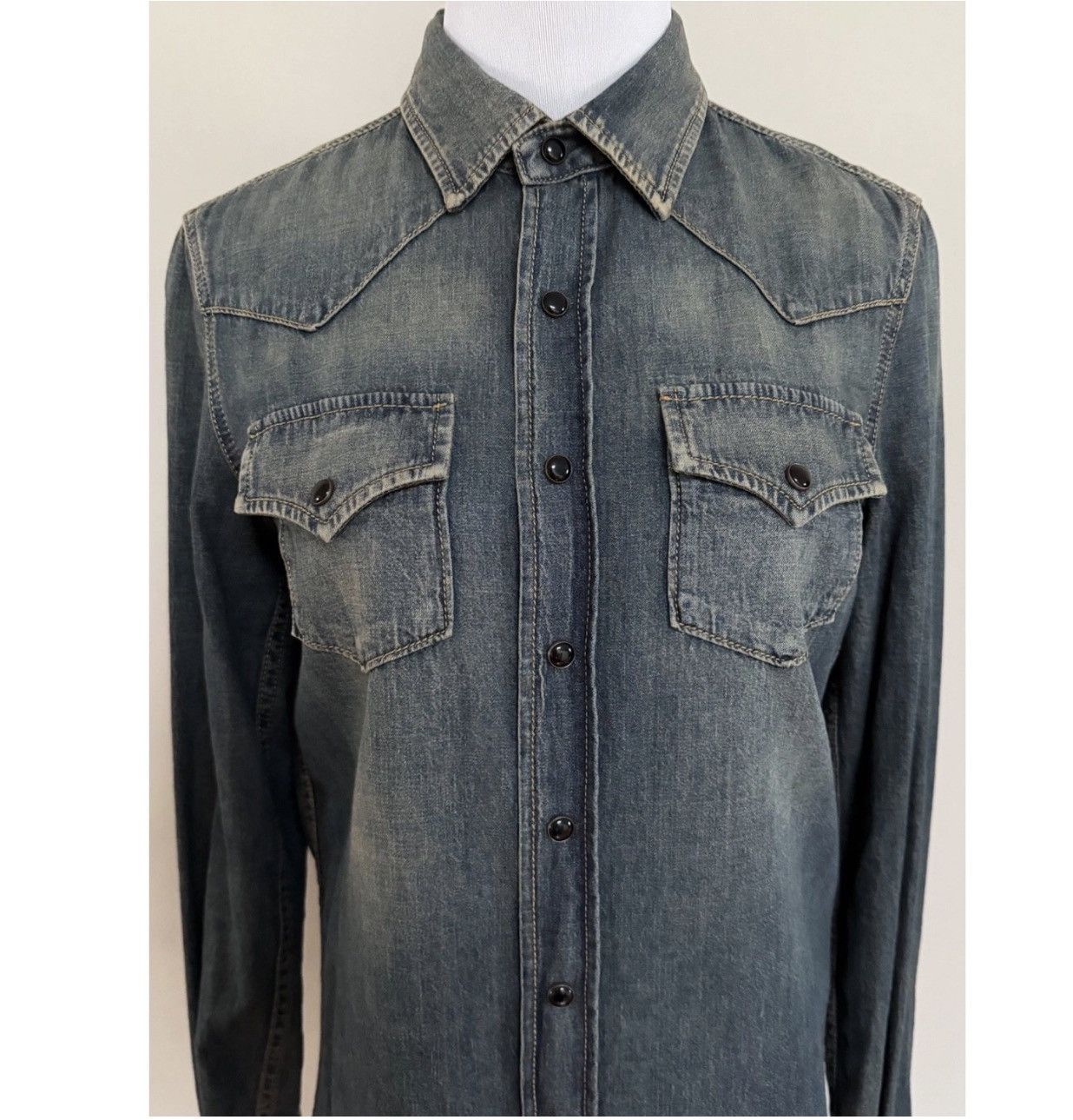 Saint Laurent Paris Saint Laurent Paris Western Denim Size L / US 10 / IT 46 - 2 Thumbnail