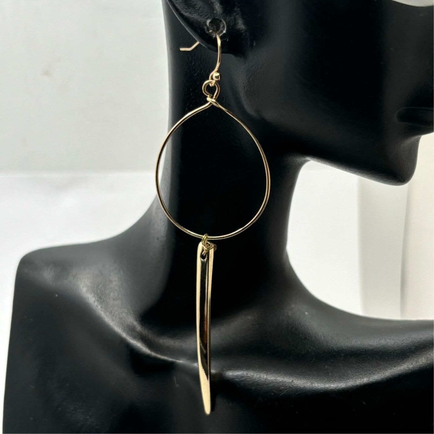 Other Gold Horn Drop Earrings Size ONE SIZE - 1 Thumbnail
