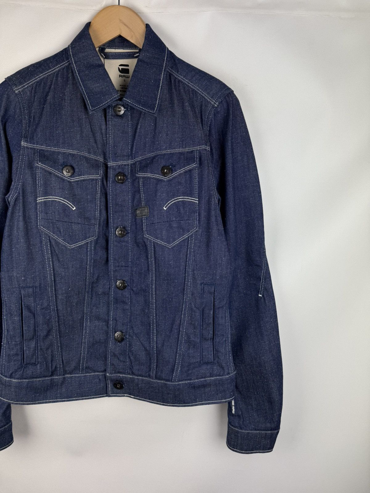 G-Star G Star Raw Men’s Arc 3D Slim JKT Denim Trucker Jacket Size S Size US S / EU 44-46 / 1 - 3 Thumbnail