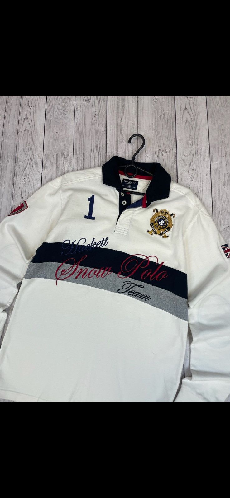 Hackett Vintage Hackett rugby jersey size M logo rare Size US M / EU 48-50 / 2 - 2 Thumbnail