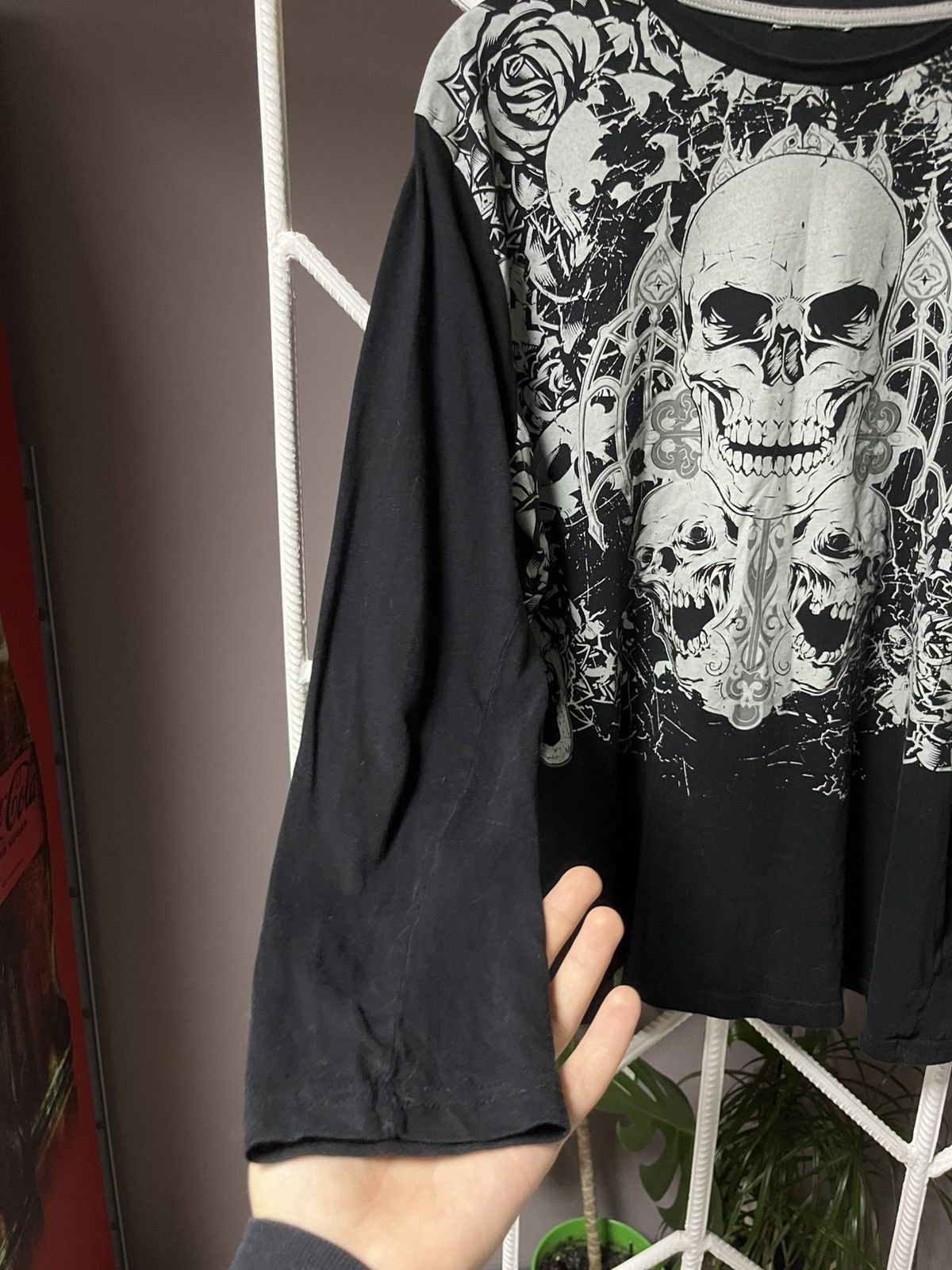 Affliction Vintage Y2K Skeleton Affliction Style MMA Elite Longsleeve Size US L / EU 52-54 / 3 - 3 Thumbnail