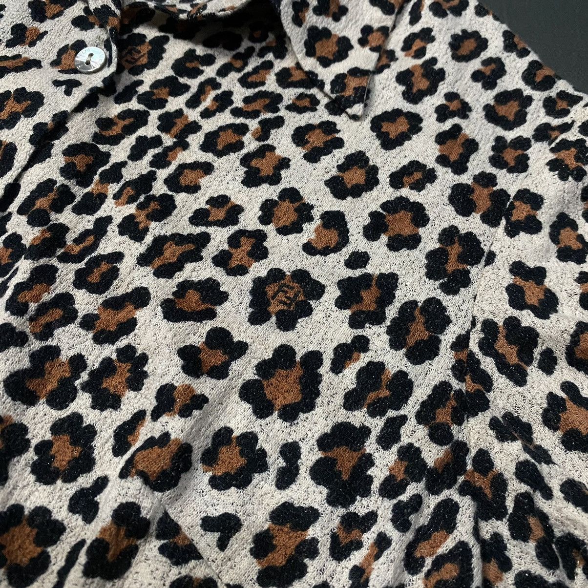 Fendi Vintage Fendi Jeans Leopard Button Up Womens Size M / US 6-8 / IT 42-44 - 6 Thumbnail