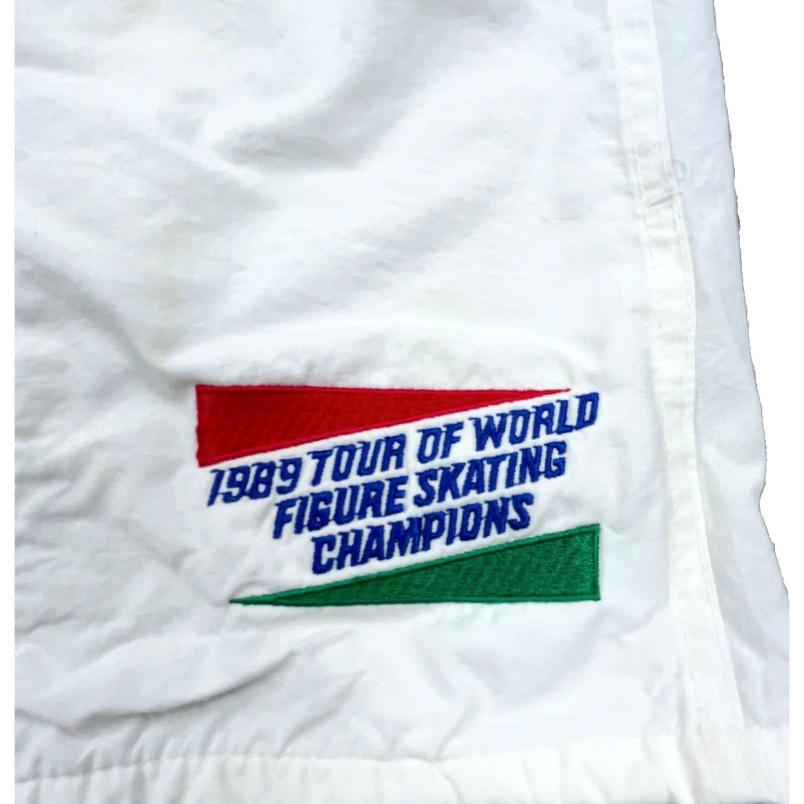 Speedo VINTAGE Speedo White Figure Skating Shorts Women XS Small 1989 World Tour Champs 80s USA Size 32" / US 10 / IT 46 - 3 Thumbnail