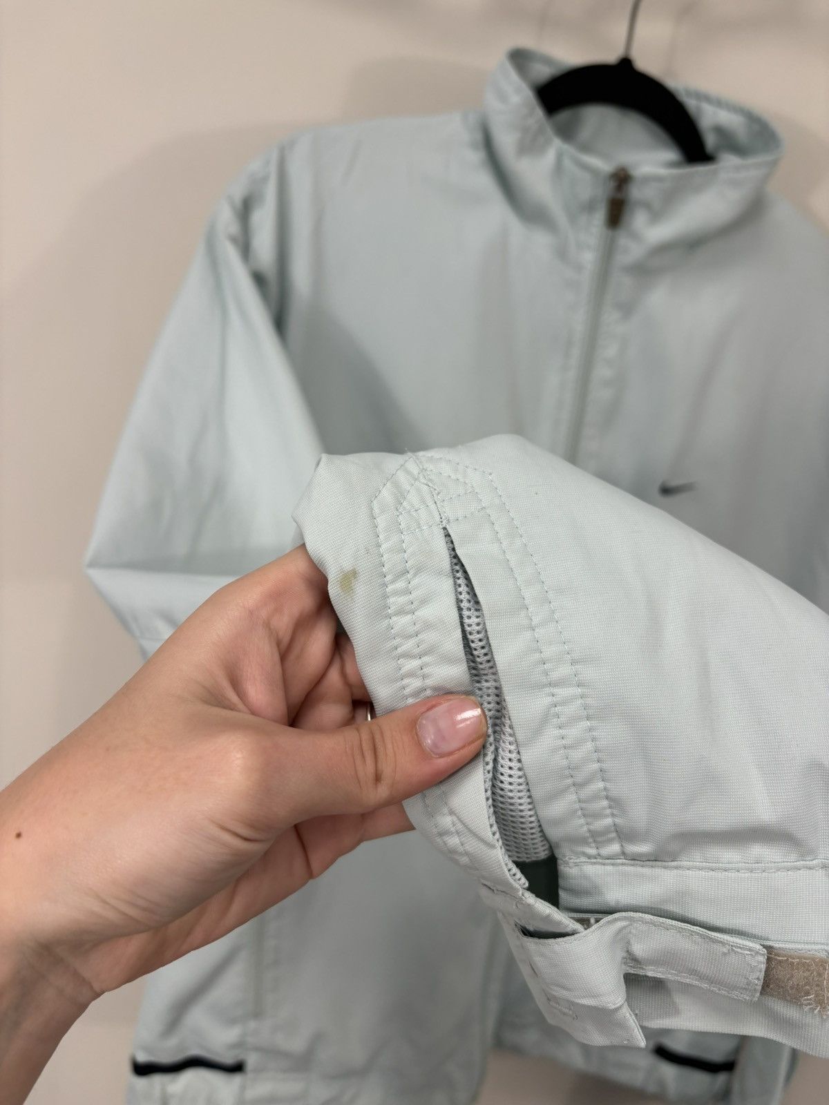 Nike Vintage Nike Y2K Turquoise Retro Hype Nylon Track Jacket Size US XL / EU 56 / 4 - 12 Thumbnail