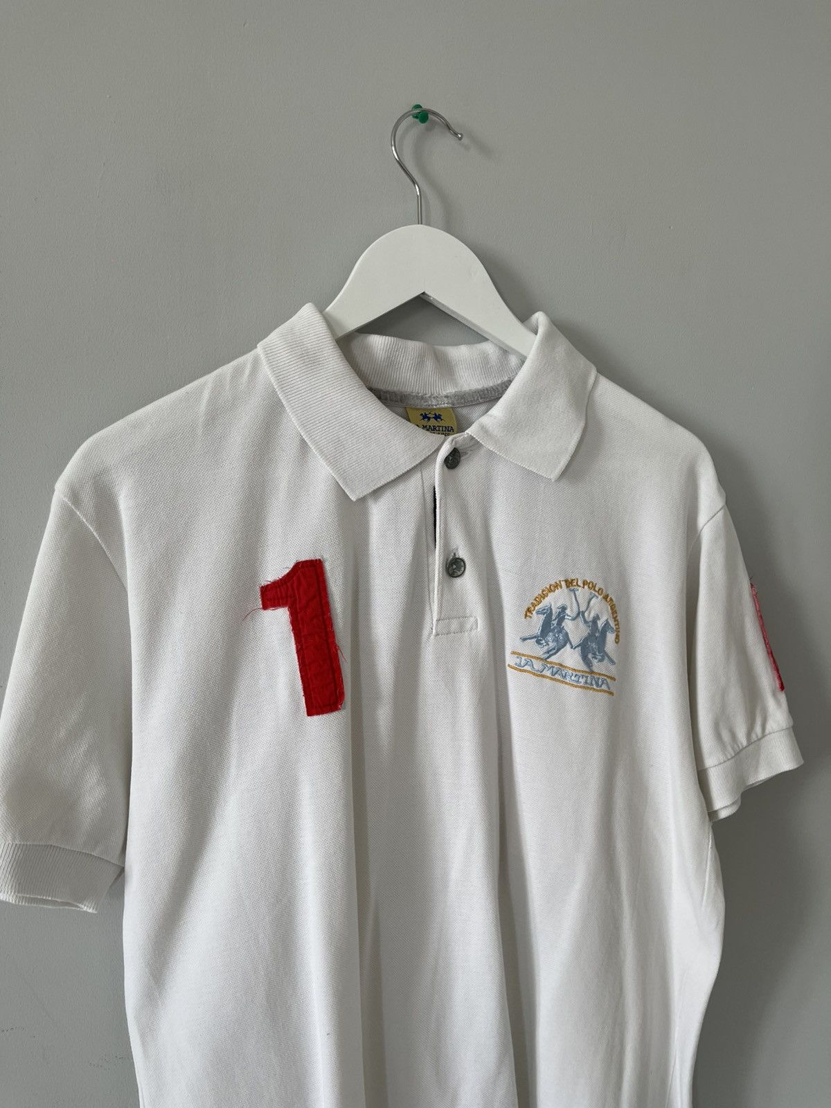 La Martina Vintage La Martina Switzerland Suisse Team #1 Polo Shirt Size US XL / EU 56 / 4 - 3 Thumbnail