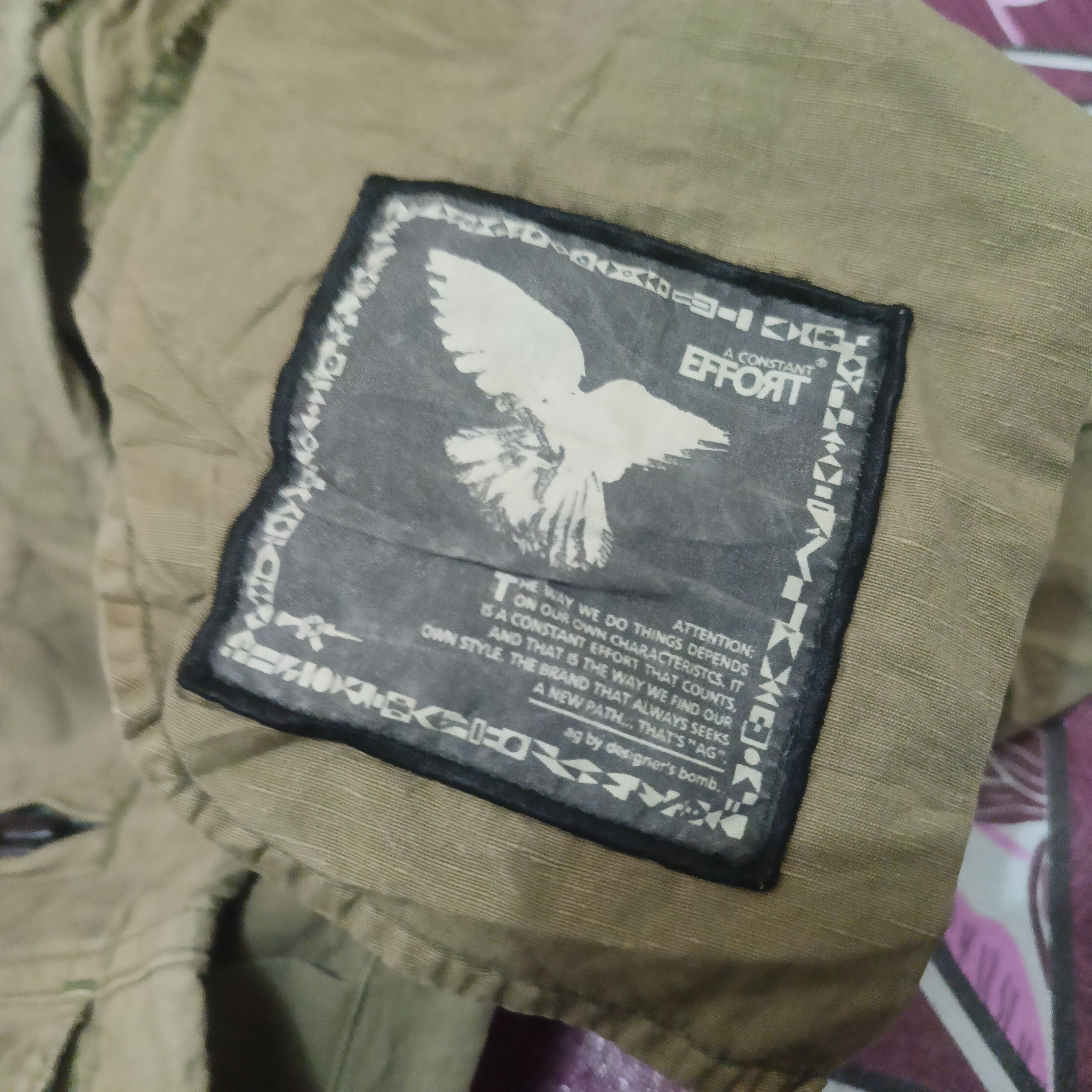 Japanese Brand rare💥 Japan private brand AG by designer's bomb cargo pants Size US 37 - 13 Thumbnail