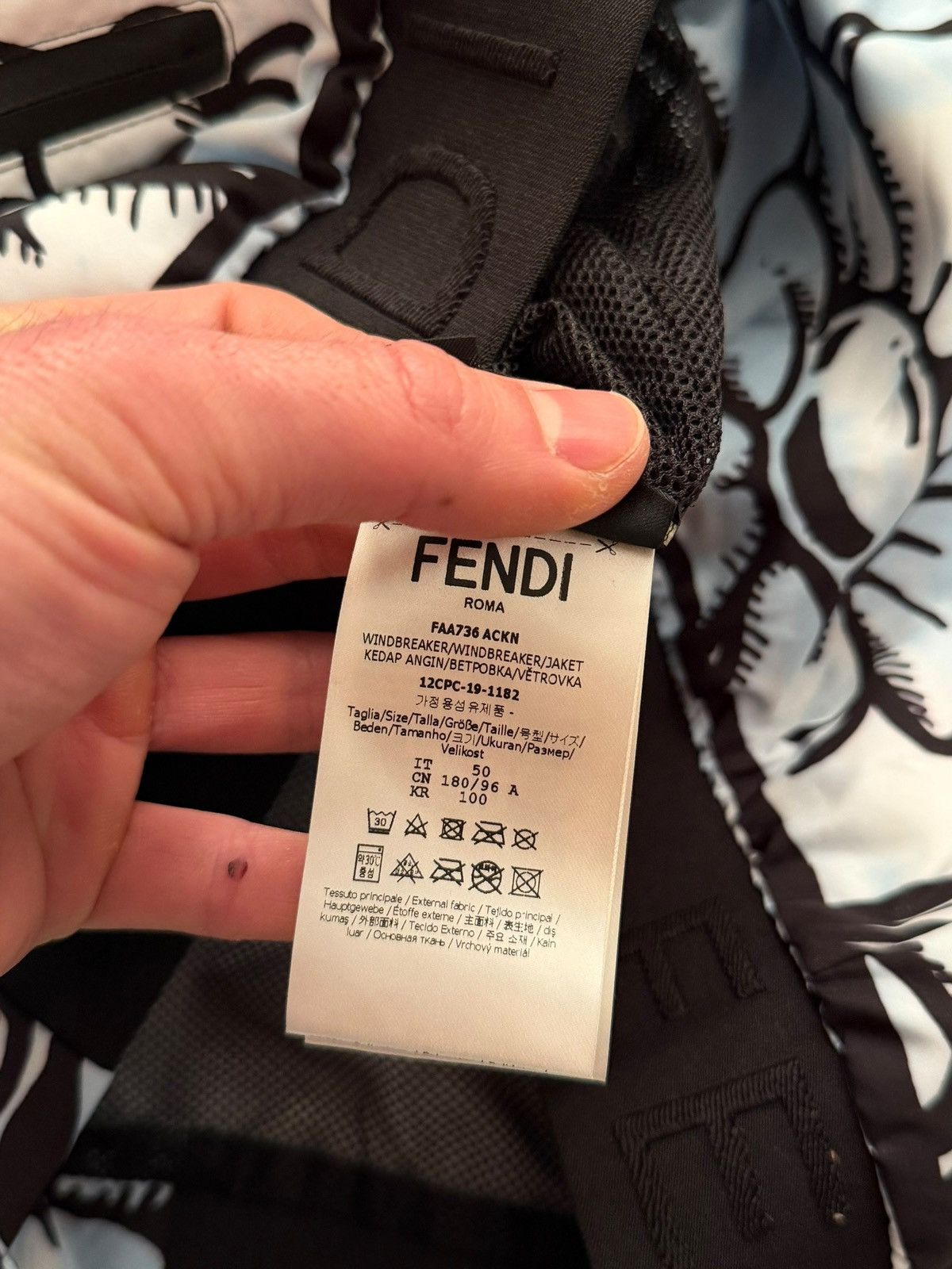 Fendi x Joshua Vides Sketch Flowers Windbreaker Size US M / EU 48-50 / 2 - 12 Thumbnail