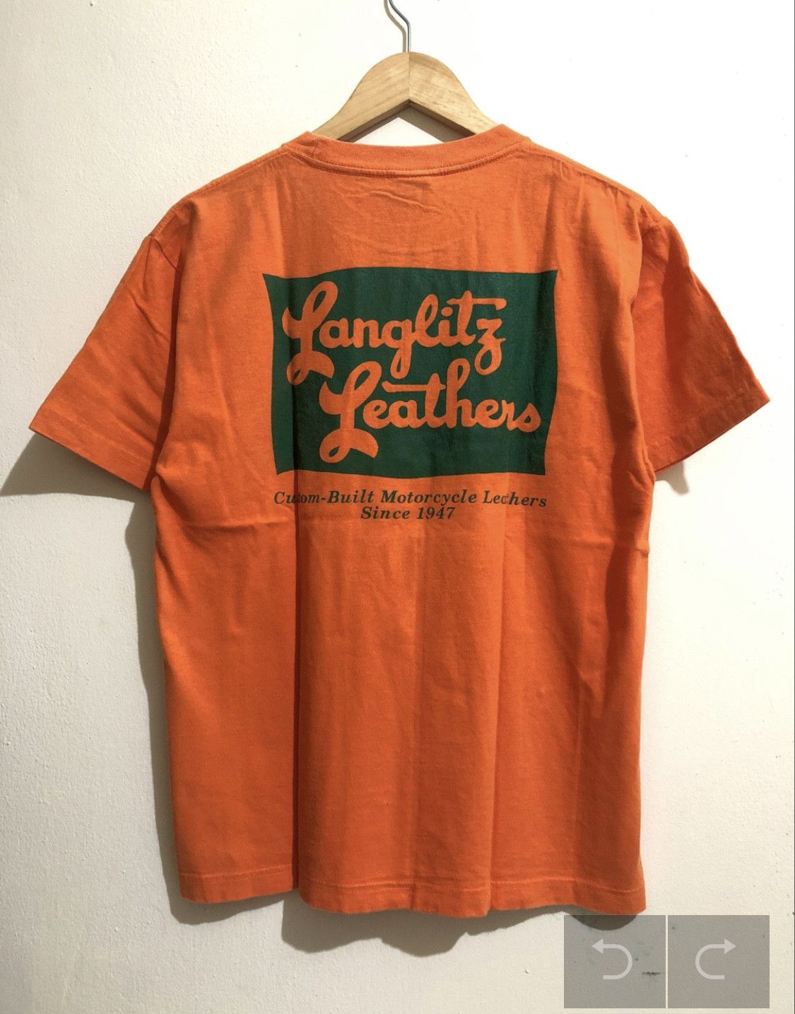 Vintage Vintage 2 Langlitz Leathers T-Shirt Size US M / EU 48-50 / 2 - 1 Thumbnail