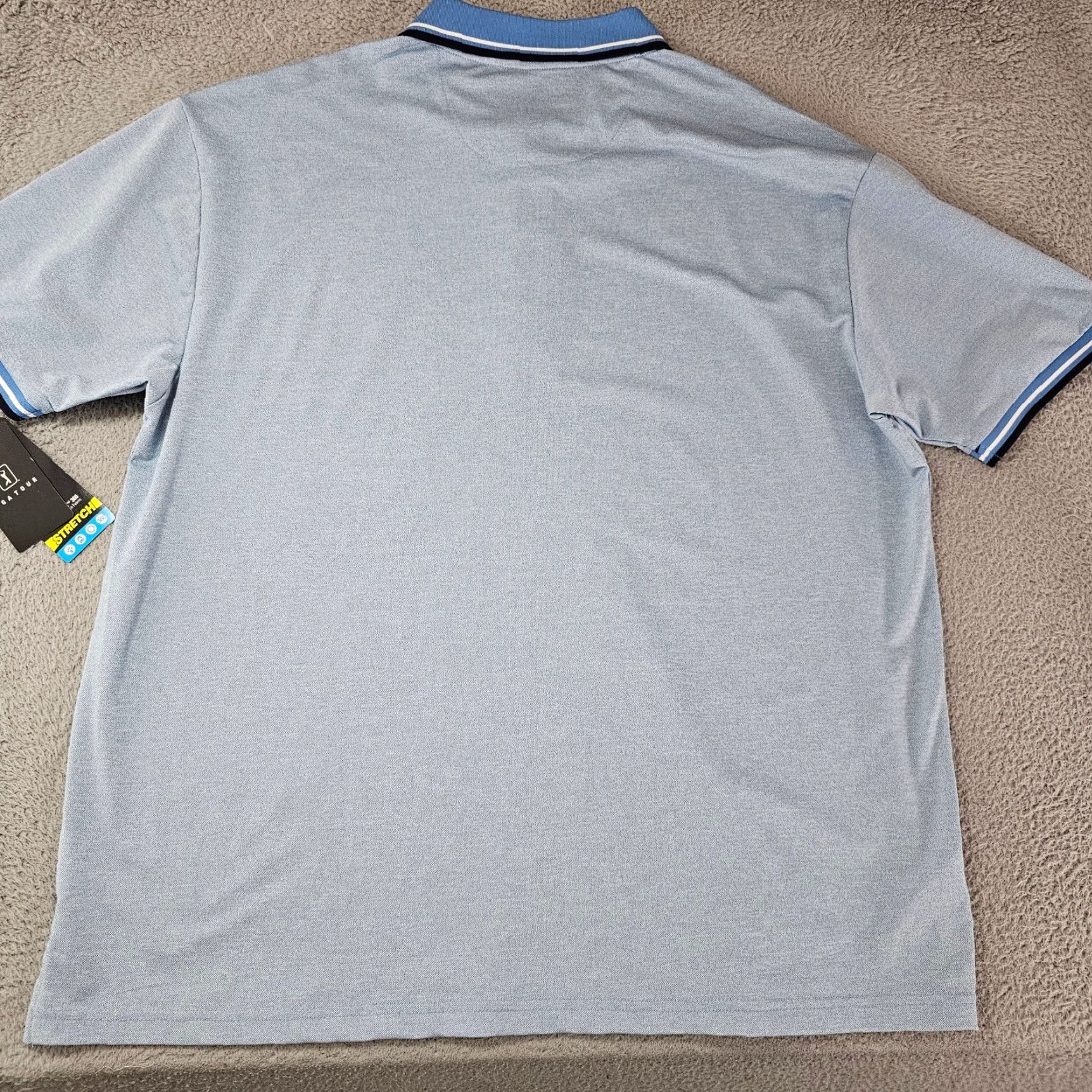 PGA Tour PGA TOUR Polo Shirt Knit Sleeve Men Big 2X Blue Short Sleeve Casual Activewear Golf Stretch Shirt Polo"} Size US XXL / EU 58 / 5 - 6 Thumbnail