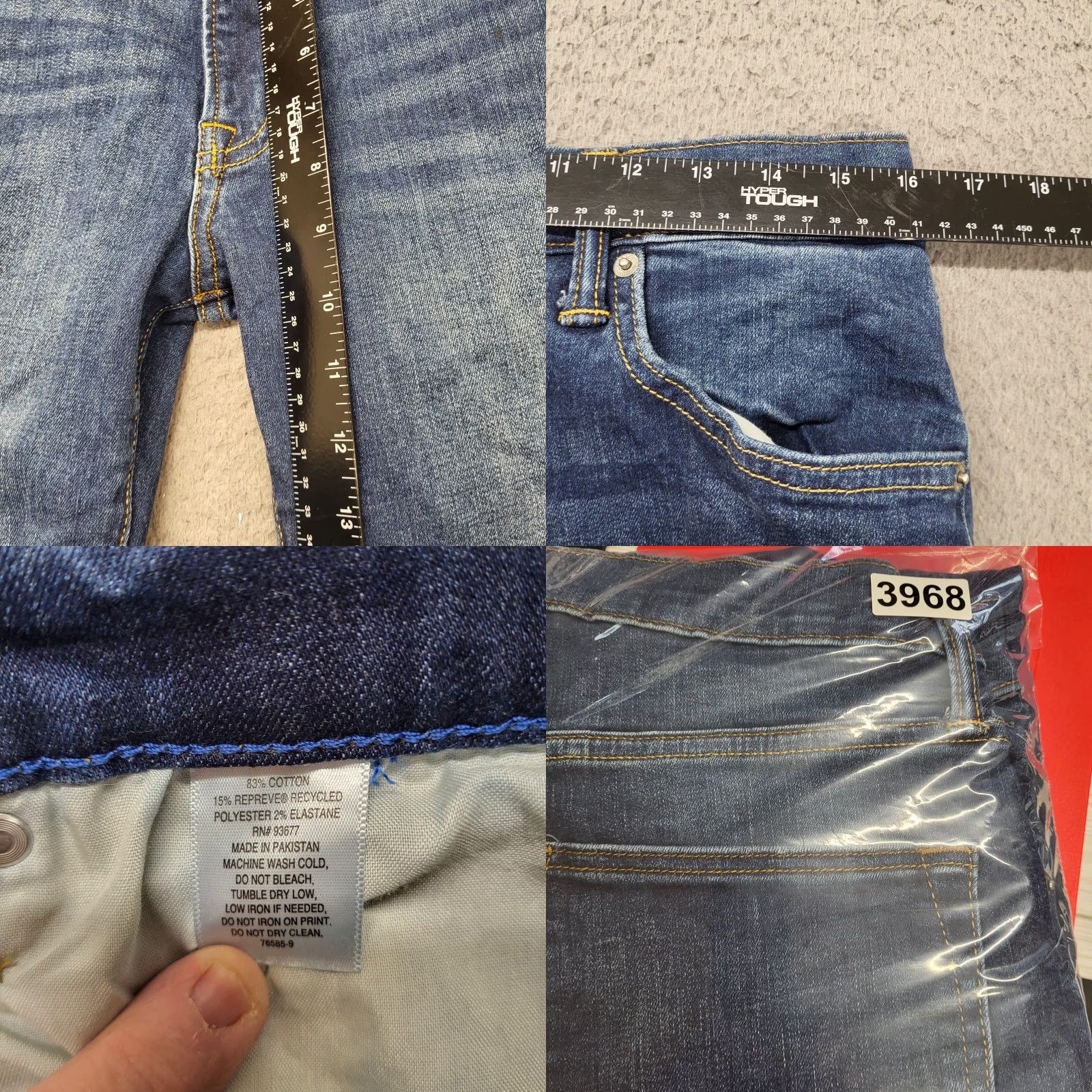 Vintage Arizona Jeans Men's Size 32x30 Blue Athletic Taper Denim Pants Preppy College Jeans Size US 32 / EU 48 - 8 Thumbnail