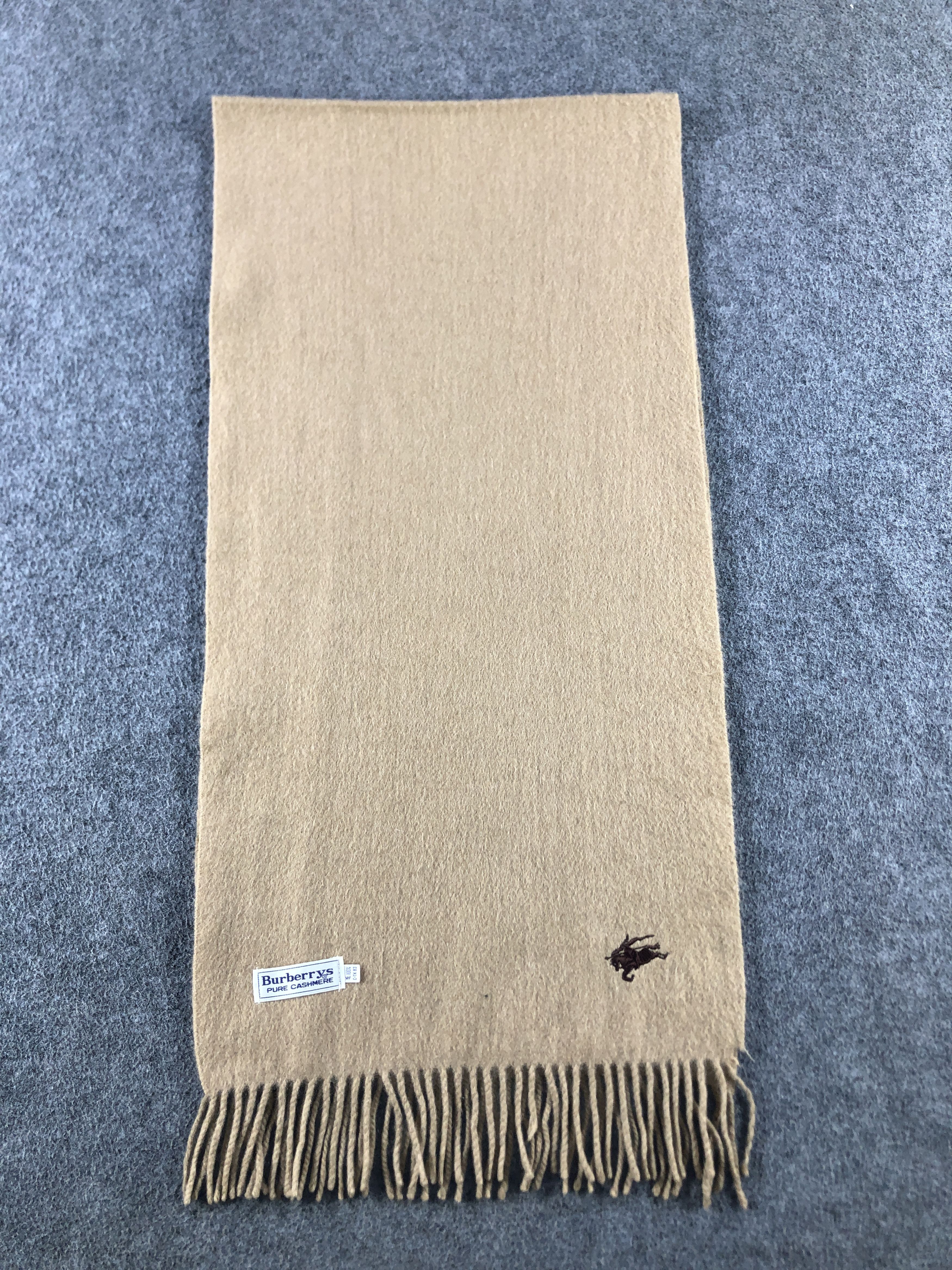 Burberry Burberry Pure Cashmere Scarf / Muffler / Neckwear P711 Size ONE SIZE - 2 Thumbnail
