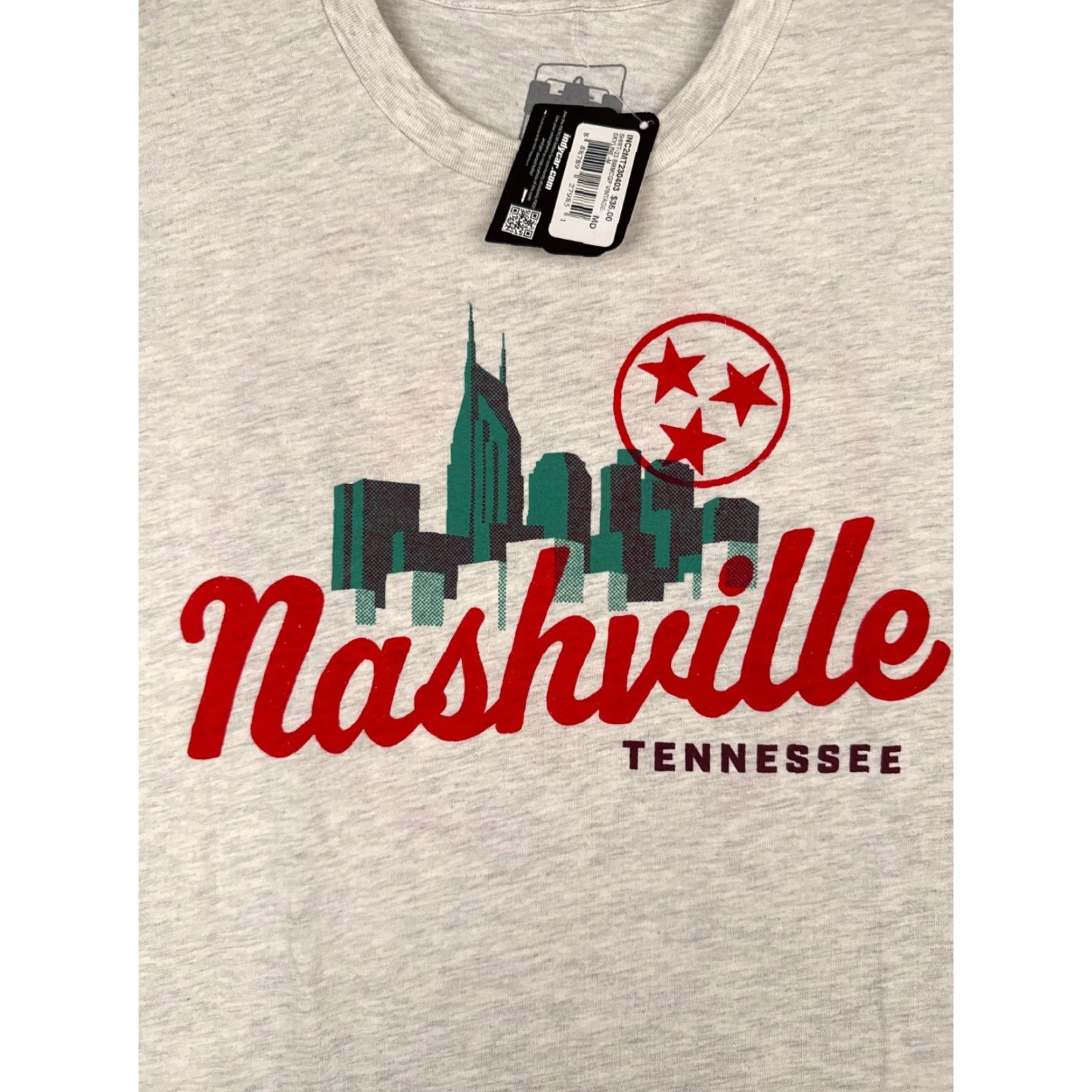 Vintage Legends Global Merchandise Nashville Grand Prix Shirt Adult Medium Beige Short Sleeve Indycar Big Machine Size US M / EU 48-50 / 2 - 6 Thumbnail