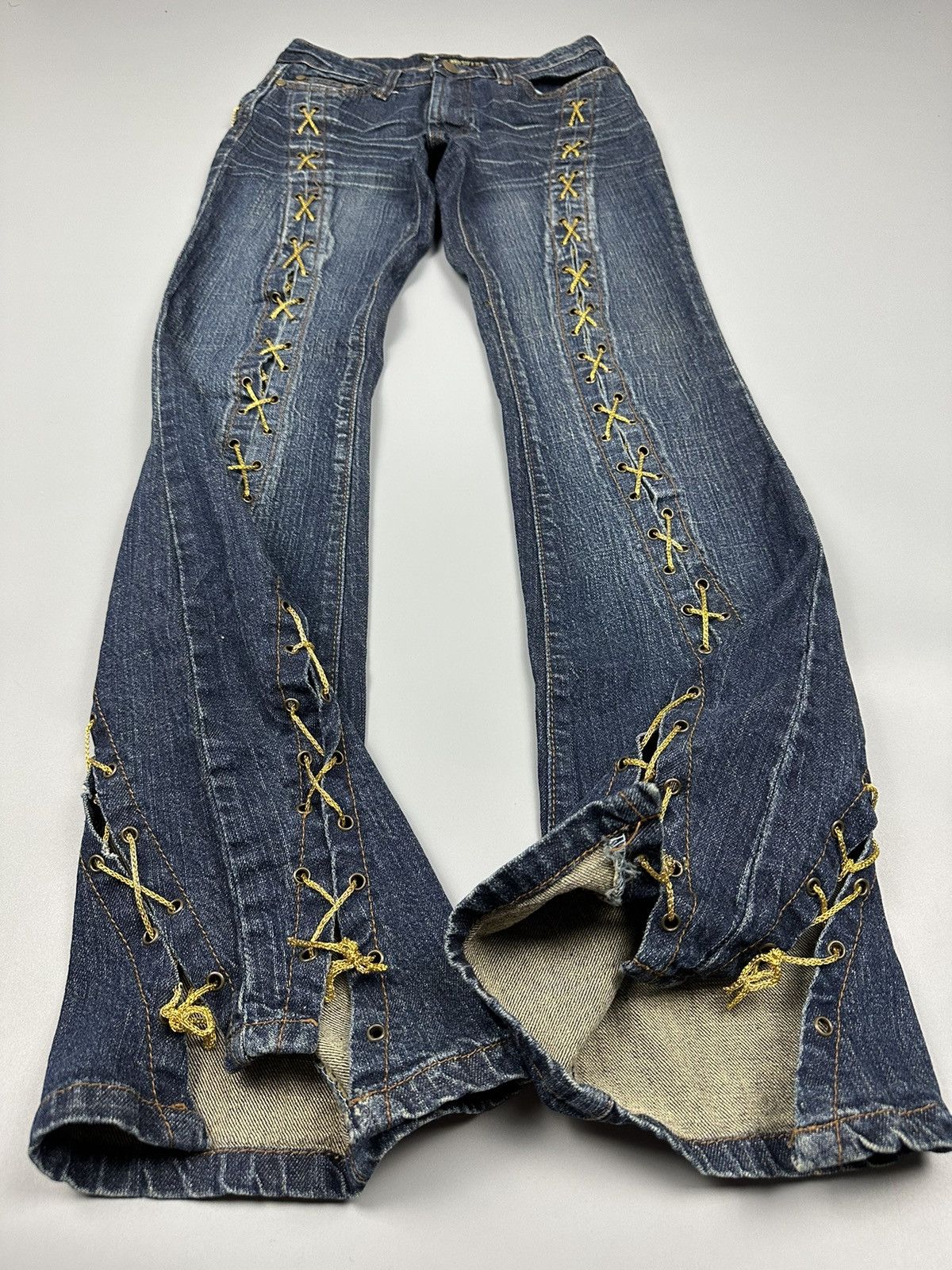 If Six Was Nine × Le Grande Bleu (L.G.B.) 🔥Rare🔥Japanese Ichioku Flared Jeans Size 26" / US 2 / IT 38 - 7 Thumbnail