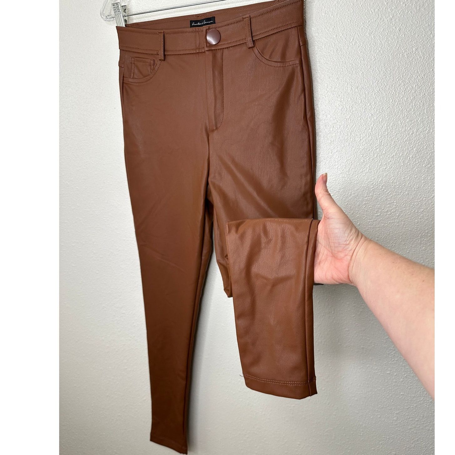 Other NWT Hunter & Brown Faux Leather High Waist Skinny Pant S Size 25" / US 0 / IT 36 - 1 Thumbnail