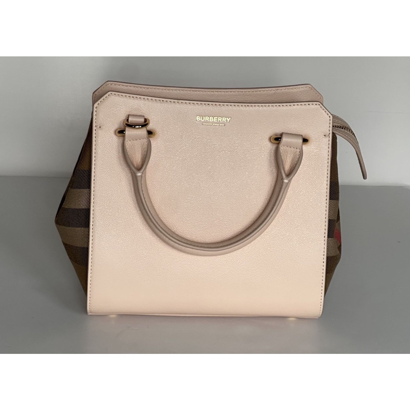 Burberry Burberry Banvell Mini Leather Cross Body Bag Cameo 8084487 Size ONE SIZE - 3 Thumbnail