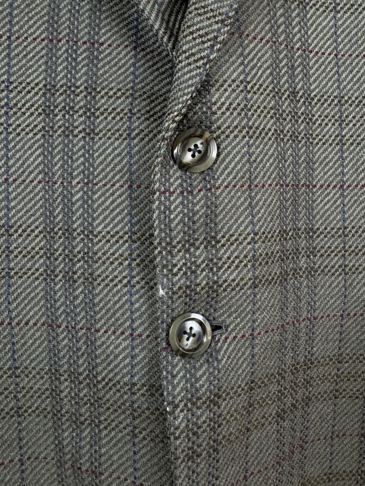 Vintage Yves Saint Laurent diffusion hommes checkered wool blazer Size 44R - 6 Thumbnail