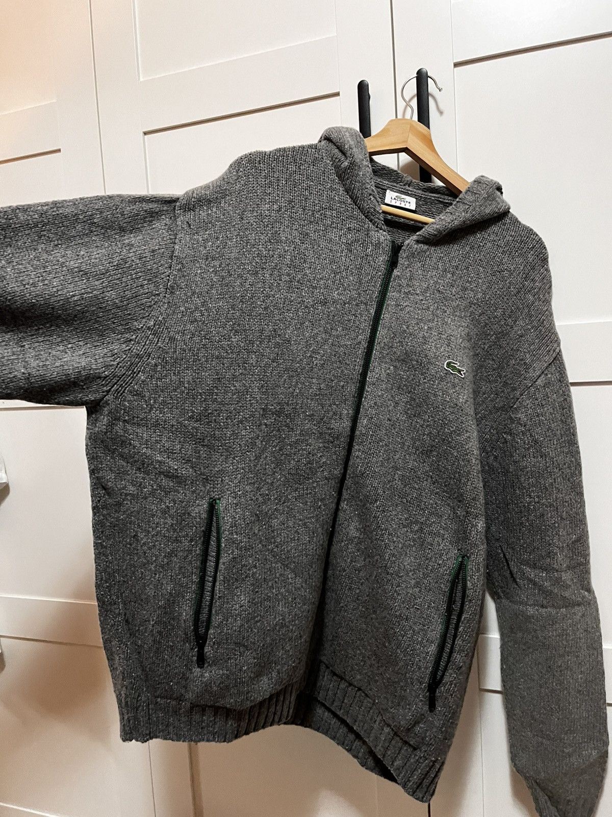 Lacoste Lacoste Knit Hoodie Jacket Size US L / EU 52-54 / 3 - 7 Thumbnail