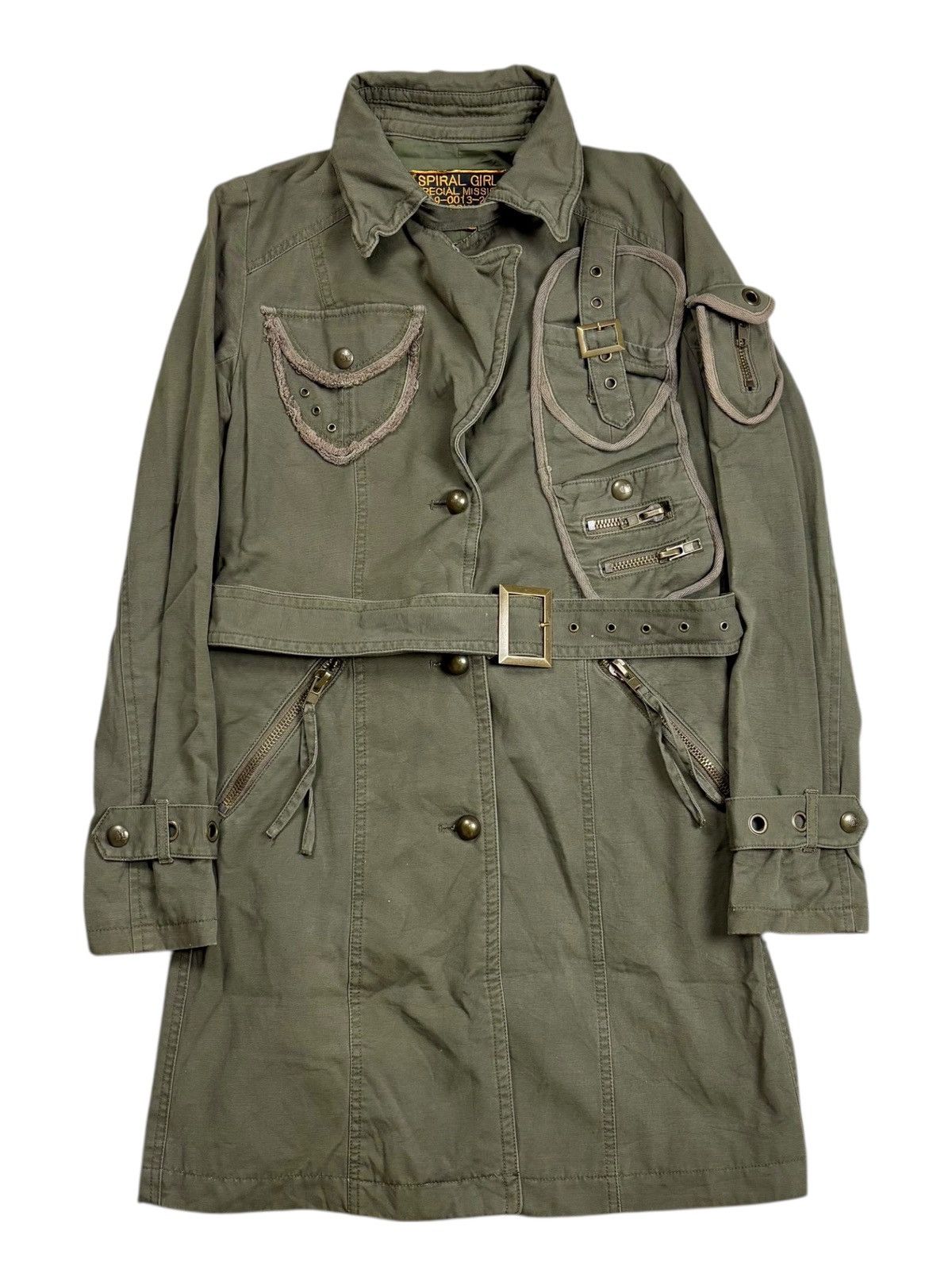 Le Grande Bleu (L.G.B.) 2003 Spiral Girl - Apocalypse Style Army Jacket Size US M / EU 48-50 / 2 - 2 Thumbnail