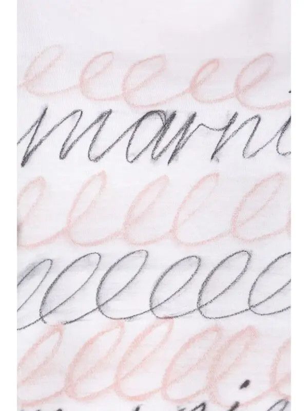 Marni o1w1db11125 Logo-Print T-Shirt in White Size XL / US 12-14 / IT 48-50 - 4 Thumbnail