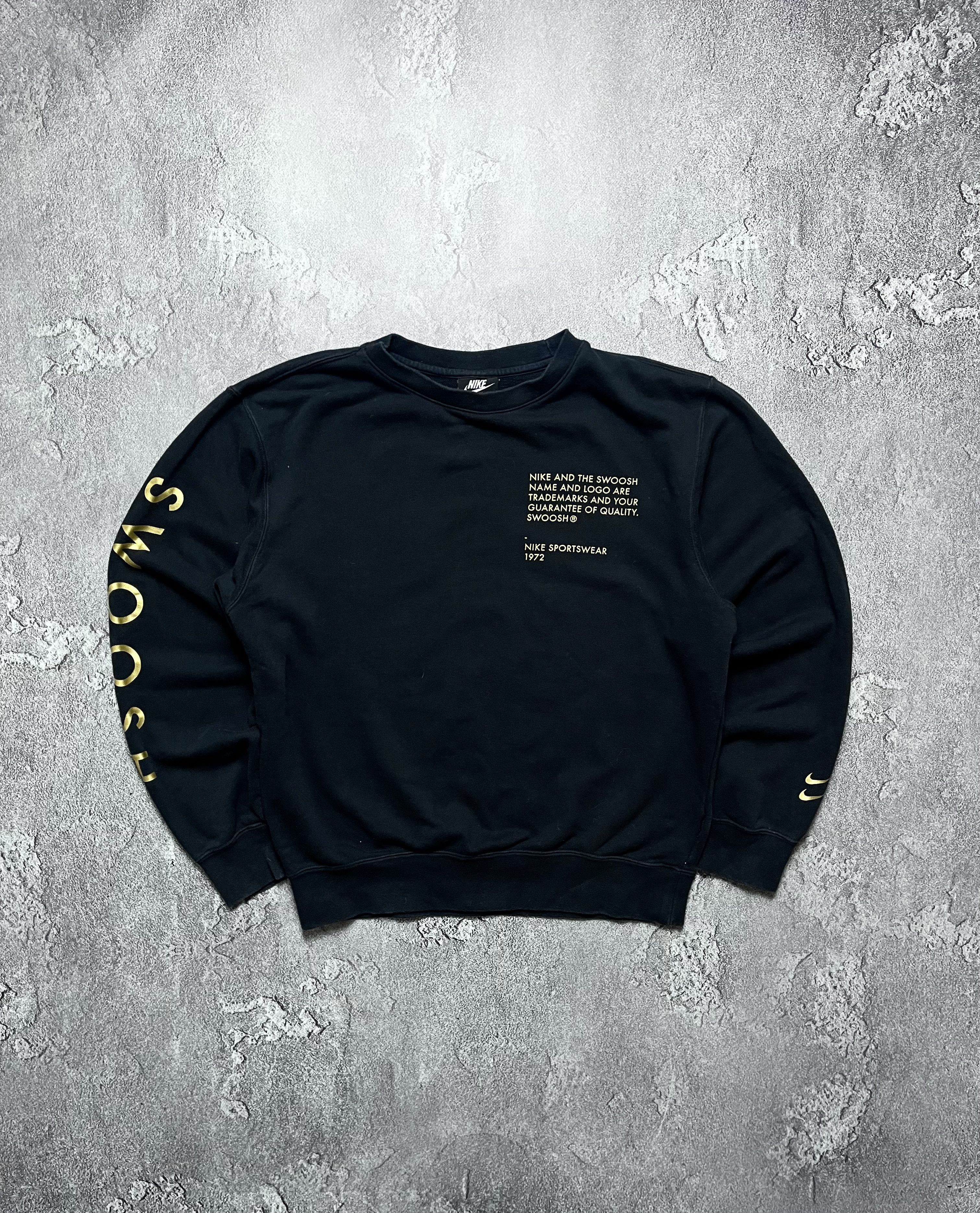Nike Vintage Sweatshirt Nike Big Logo Swoosh Y2K Mens S Size US S / EU 44-46 / 1 - 1 Thumbnail