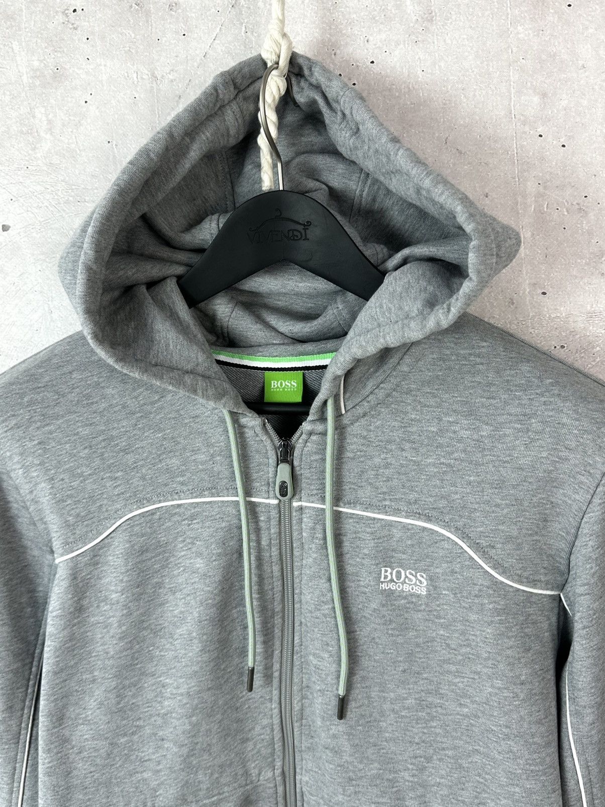 Hugo Boss Hugo Boss Saggy Grey Long Sleeve Logo Cotton Men’s Hoodie Size US L / EU 52-54 / 3 - 4 Thumbnail