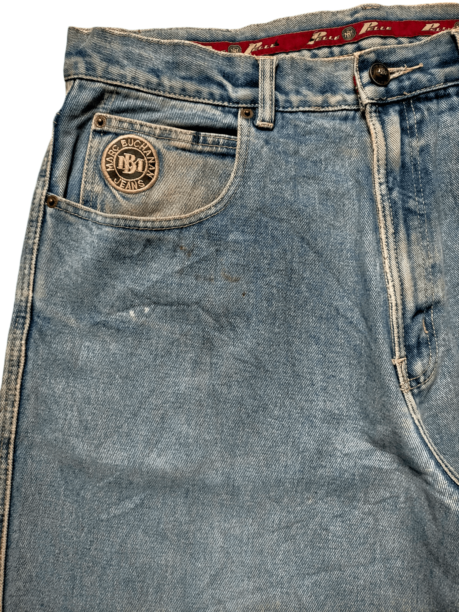 Pelle Pelle Pelle Pelle Marc Buchanan Embroidered Baggy Jeans Size US 36 / EU 52 - 5 Thumbnail