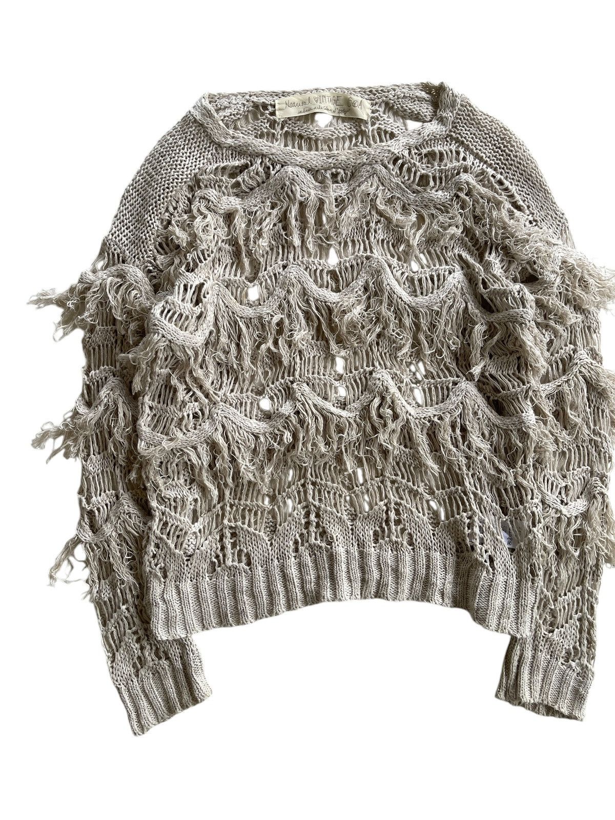 GOA G.O.A Net Fringe Knitted Sweater Size M / US 6-8 / IT 42-44 - 5 Thumbnail