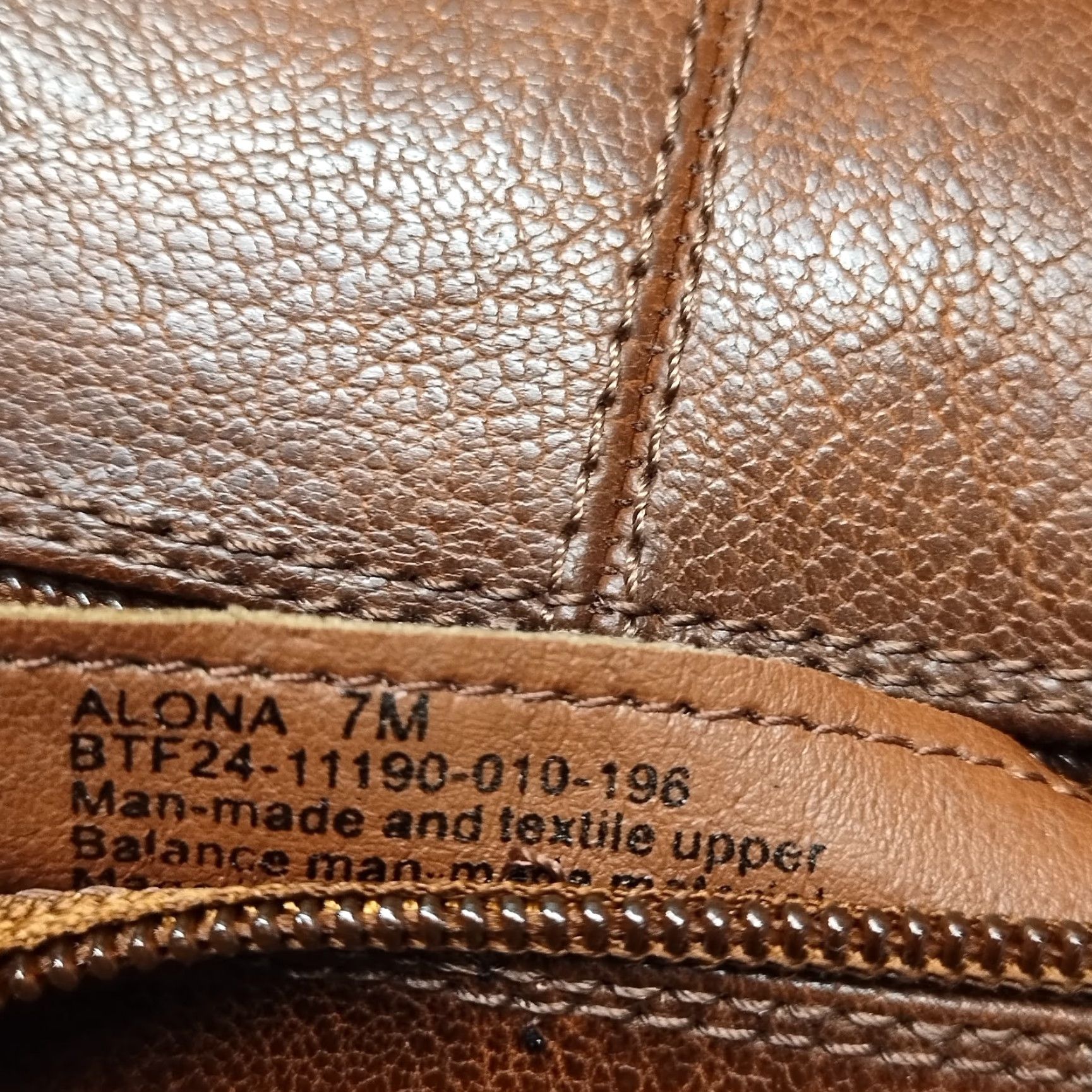 Vintage Baretraps Alona Ankle Boots Womens Size 7M Brown Synthetic Almond Toe Side Zip Bootie Womens Size 7 Brown Almond Toe Size US 7 / IT 37 - 4 Thumbnail