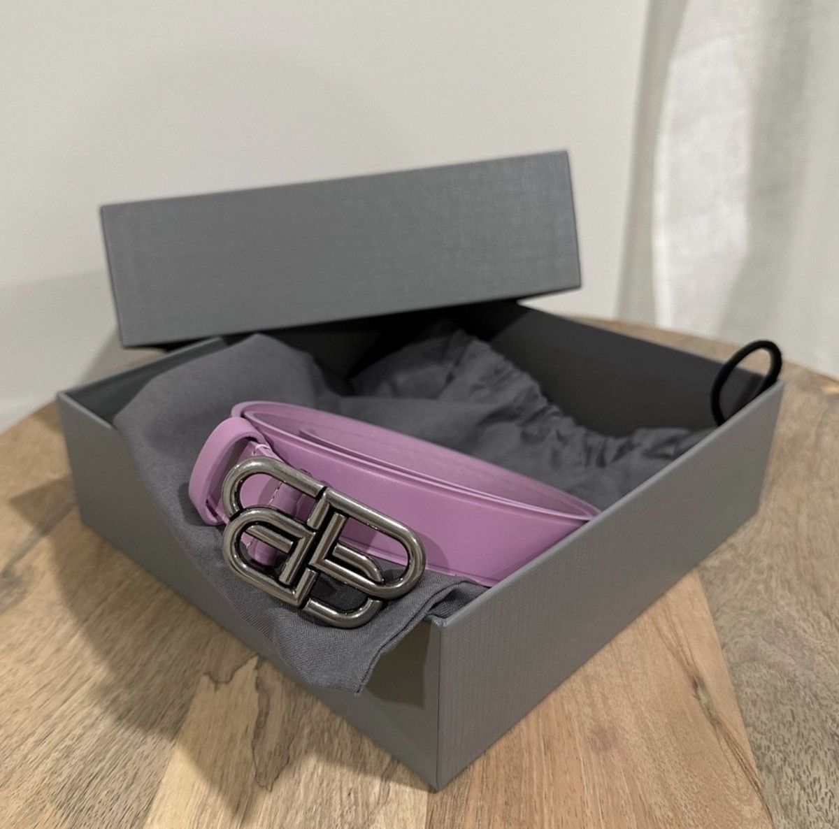 Balenciaga Balenciaga Thin Belt 75 Lilac New Size ONE SIZE - 2 Thumbnail