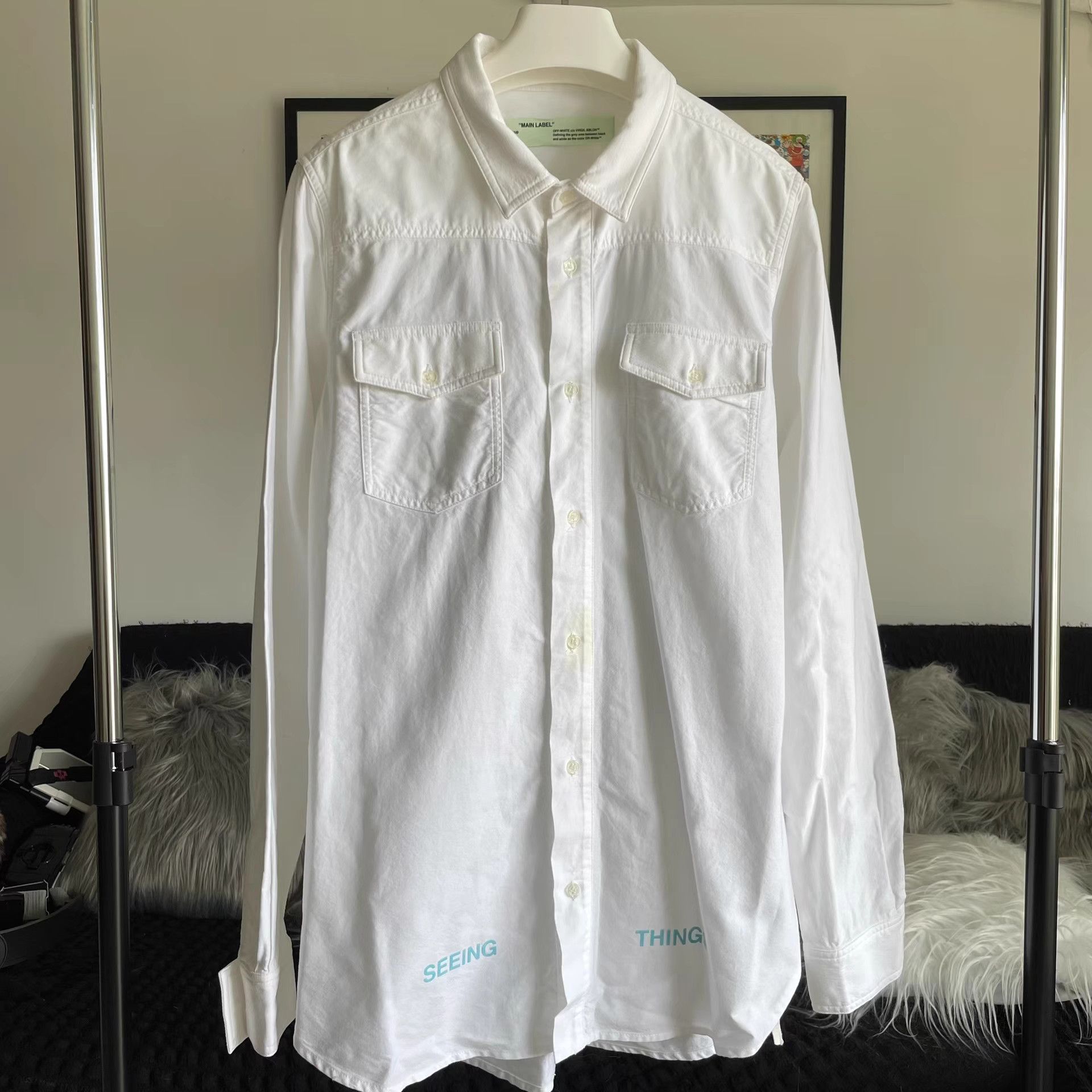 Officine Creative Off-White White Arrow Shirt OS S Size US S / EU 44-46 / 1 - 2 Thumbnail