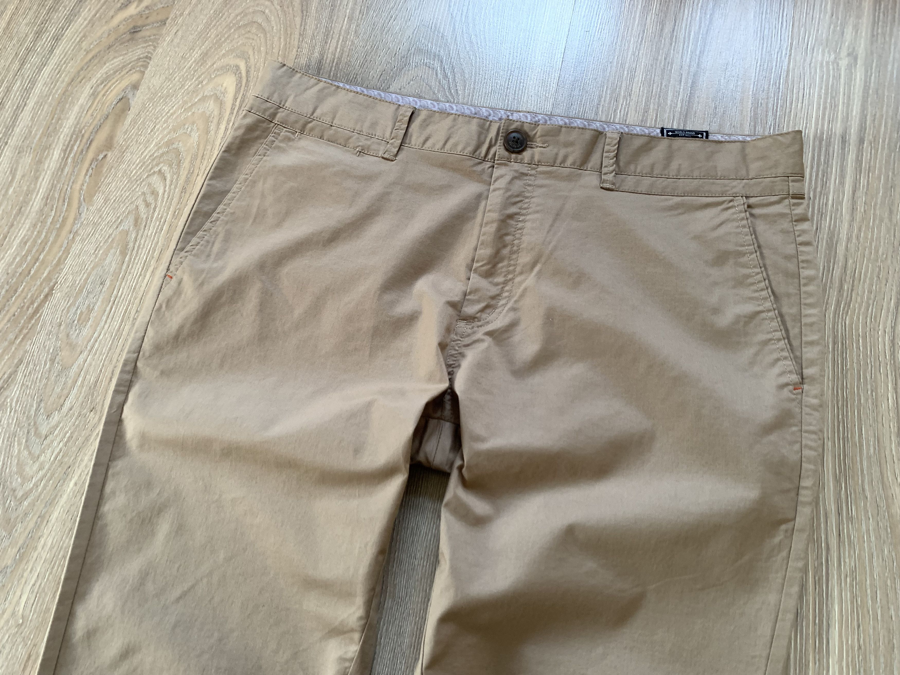 Selected Homme Selected Slim Fit Beige Basic Cotton Casual Pants Size US 36 / EU 52 - 4 Thumbnail