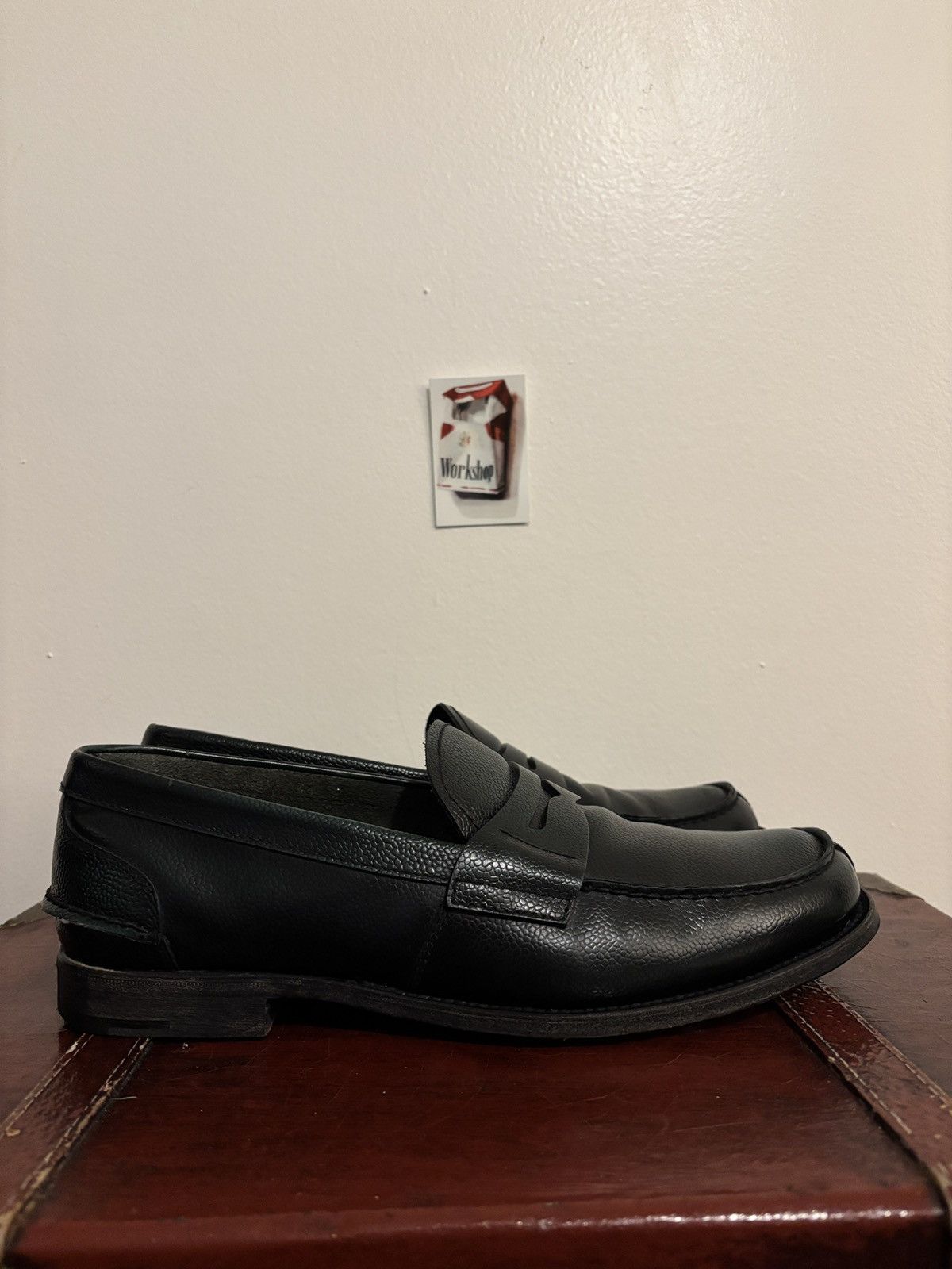 Prada Prada Spazzolato Penny Loafers Dark Green / Black Size US 9 / EU 42 - 3 Thumbnail