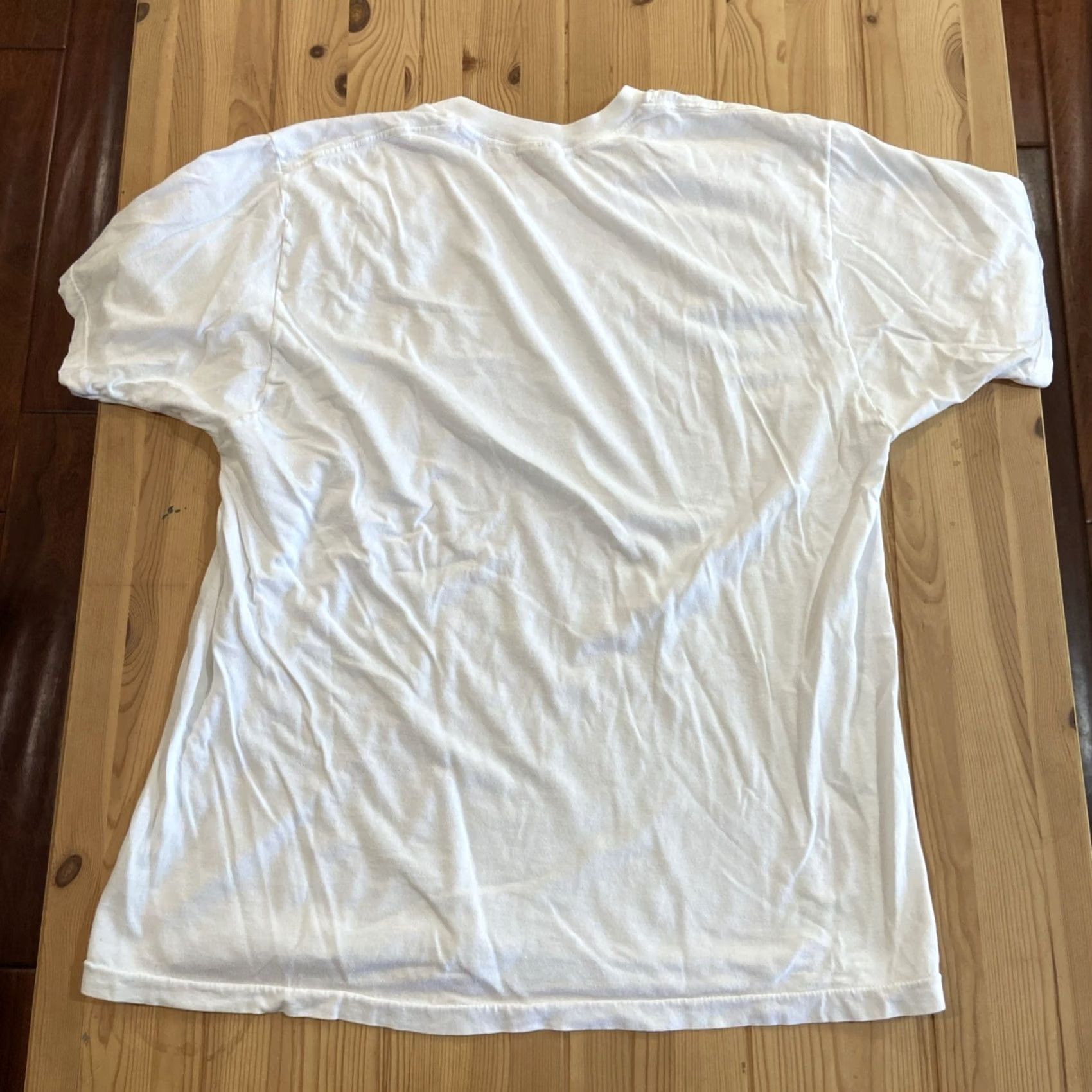 Jockey VINTAGE Jockey Shirt Men’s L XL Single Stitch T Made In Jamaica Cotton White Knit Crew Neck Short Sleeve 90s USA Classic Mens Size US L / EU 52-54 / 3 - 7 Thumbnail