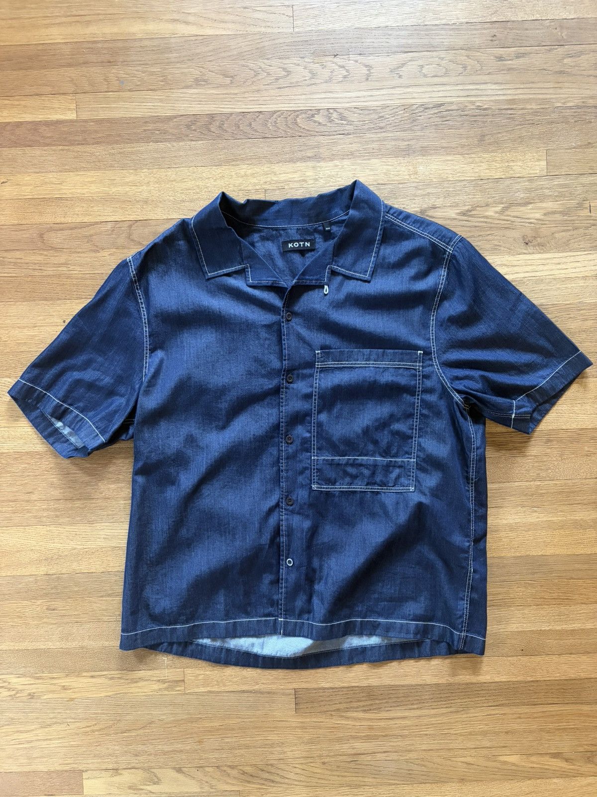 Kotn Kotn Chambray Camp Shirt Size US M / EU 48-50 / 2 - 1 Thumbnail