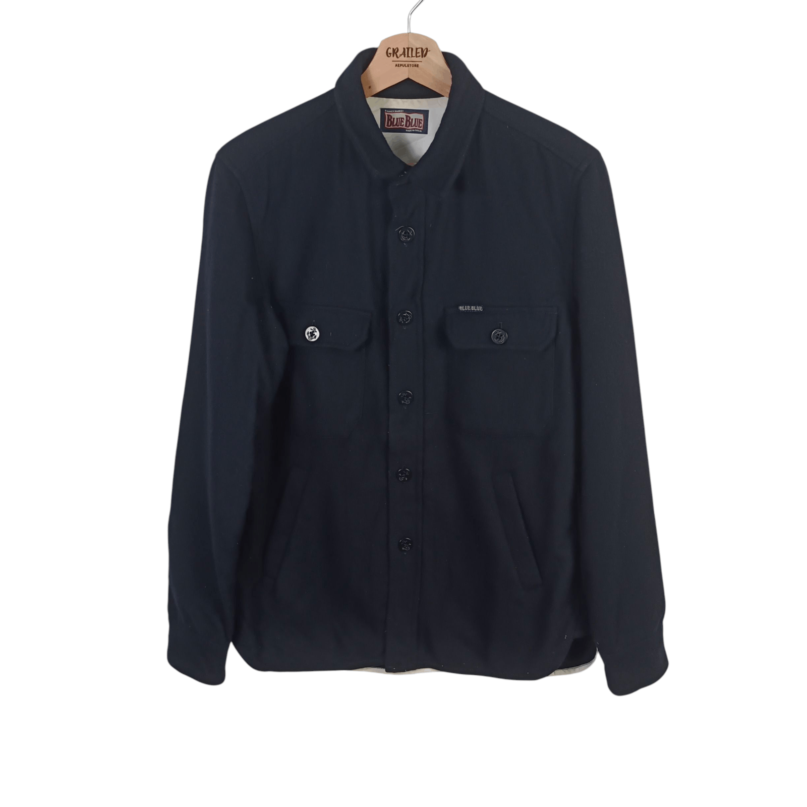 Blue Blue Japan Blue Blue Japan Indigo-Dyed Garments Wool Jacket Size US M / EU 48-50 / 2 - 2 Thumbnail
