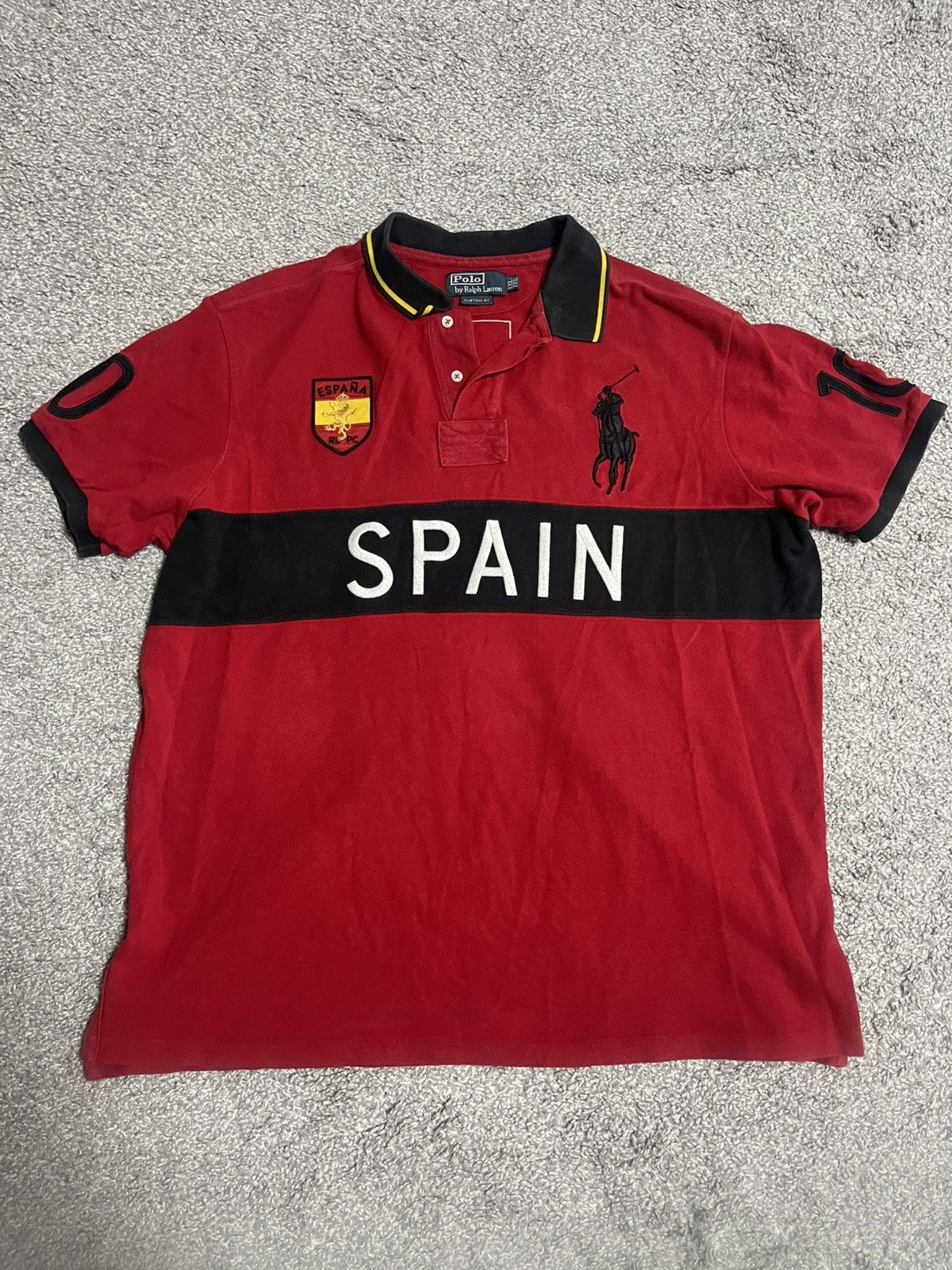 Polo Ralph Lauren × Vintage POLO RALPH LAUREN VINTAGE SPAIN RUGBY #10 BIG LOGO SIZE XL Size US XL / EU 56 / 4 - 1 Thumbnail