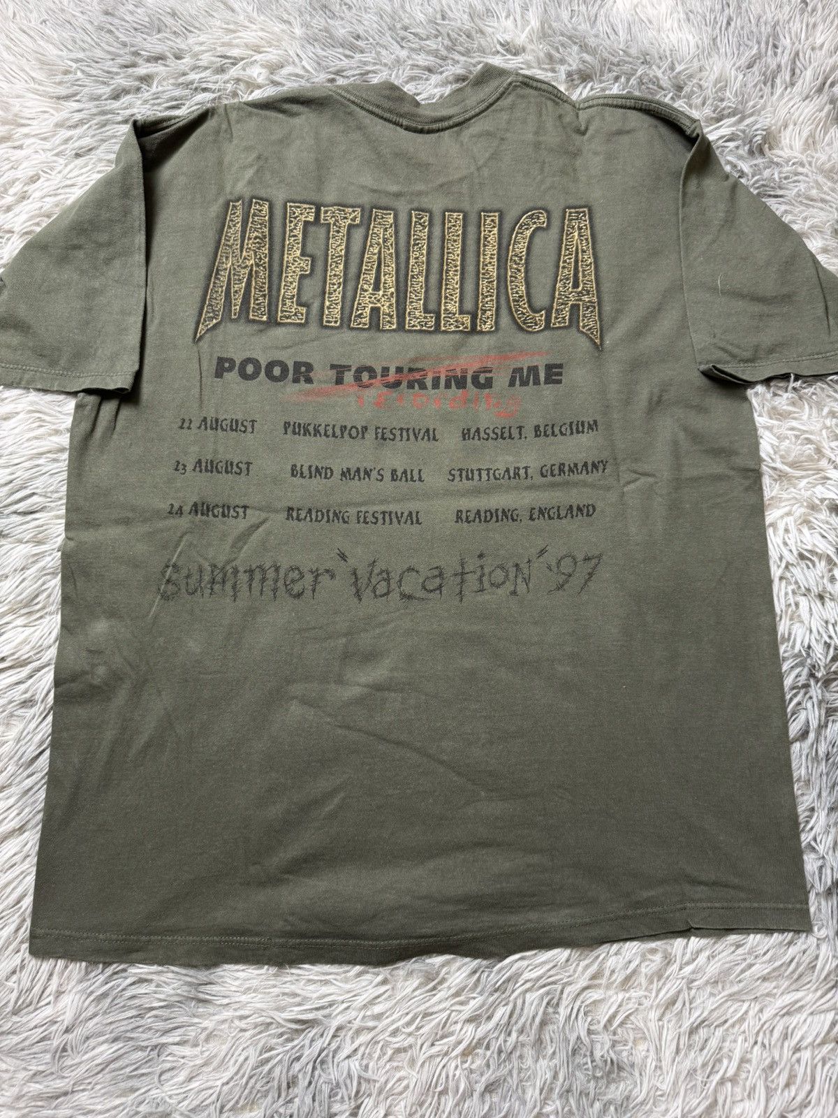 Metallica Vtg Metallica Summer Vacation 1997 Size US XL / EU 56 / 4 - 7 Thumbnail
