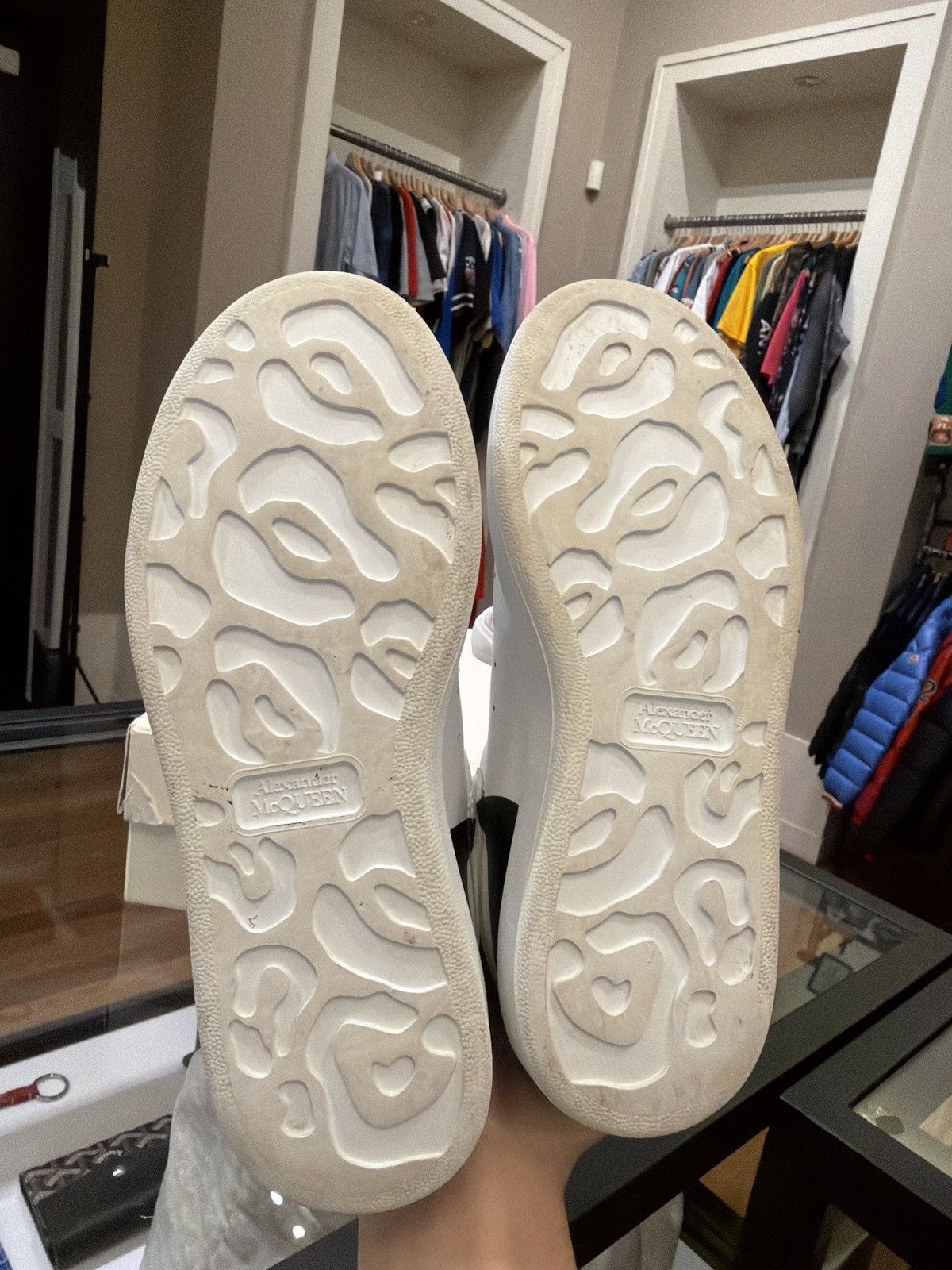Alexander McQueen Alexander McQueen Oversized Sneakers - Black/White Heel Size US 5 / IT 35 - 7 Thumbnail